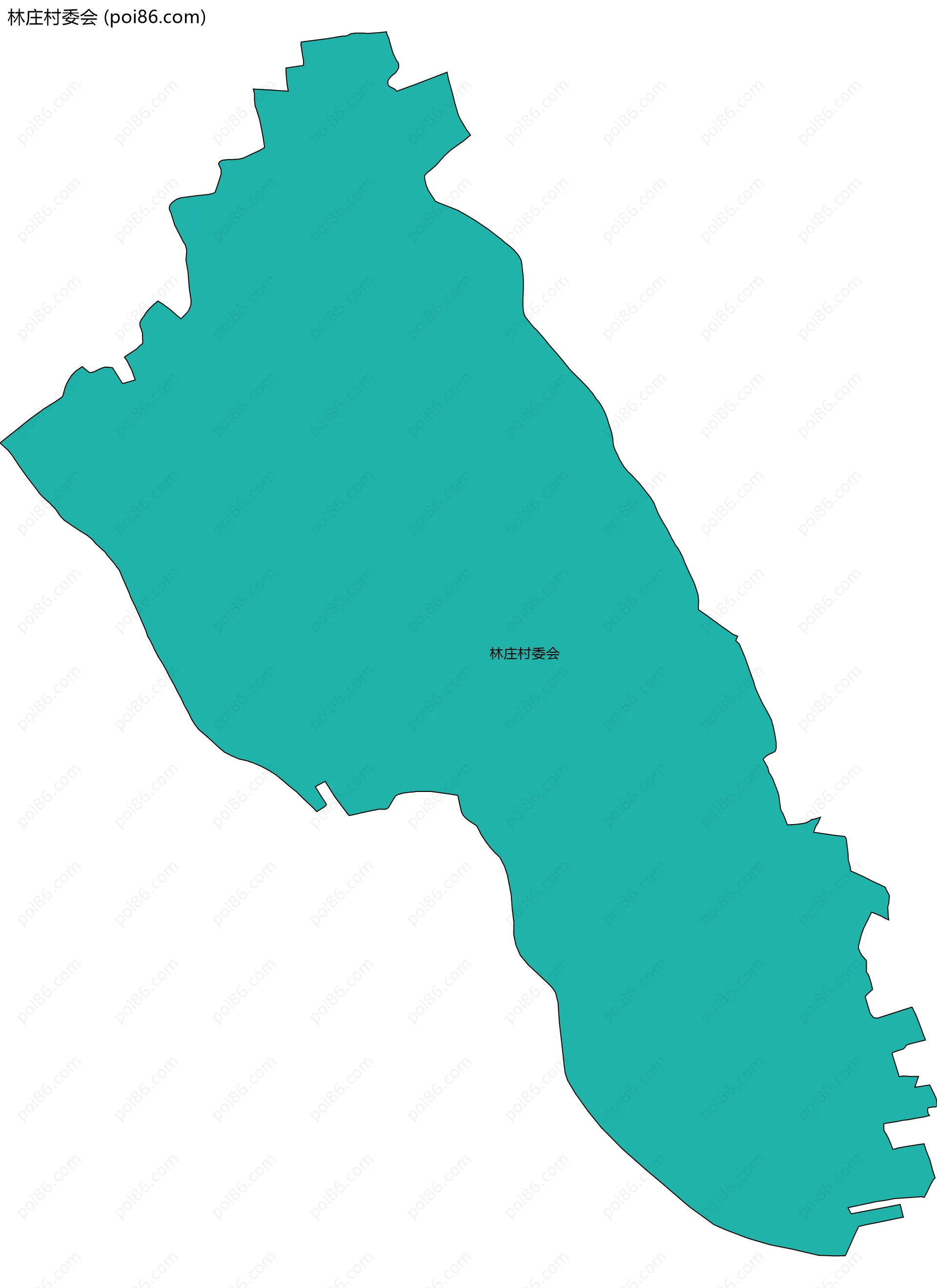 林庄村委会边界地图