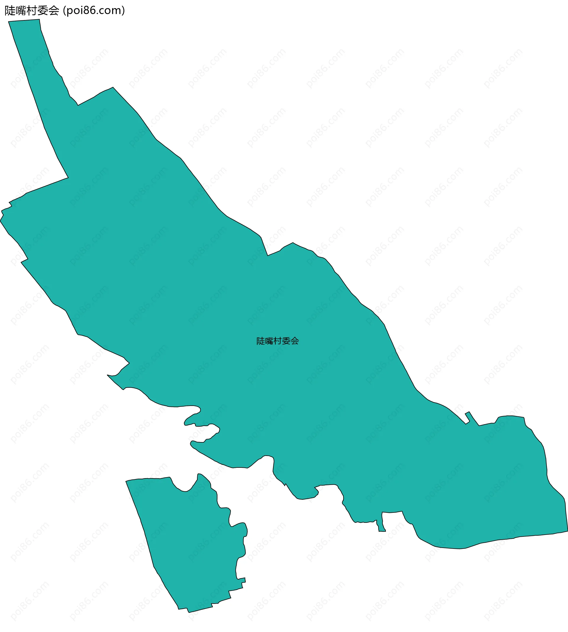 陡嘴村委会边界地图