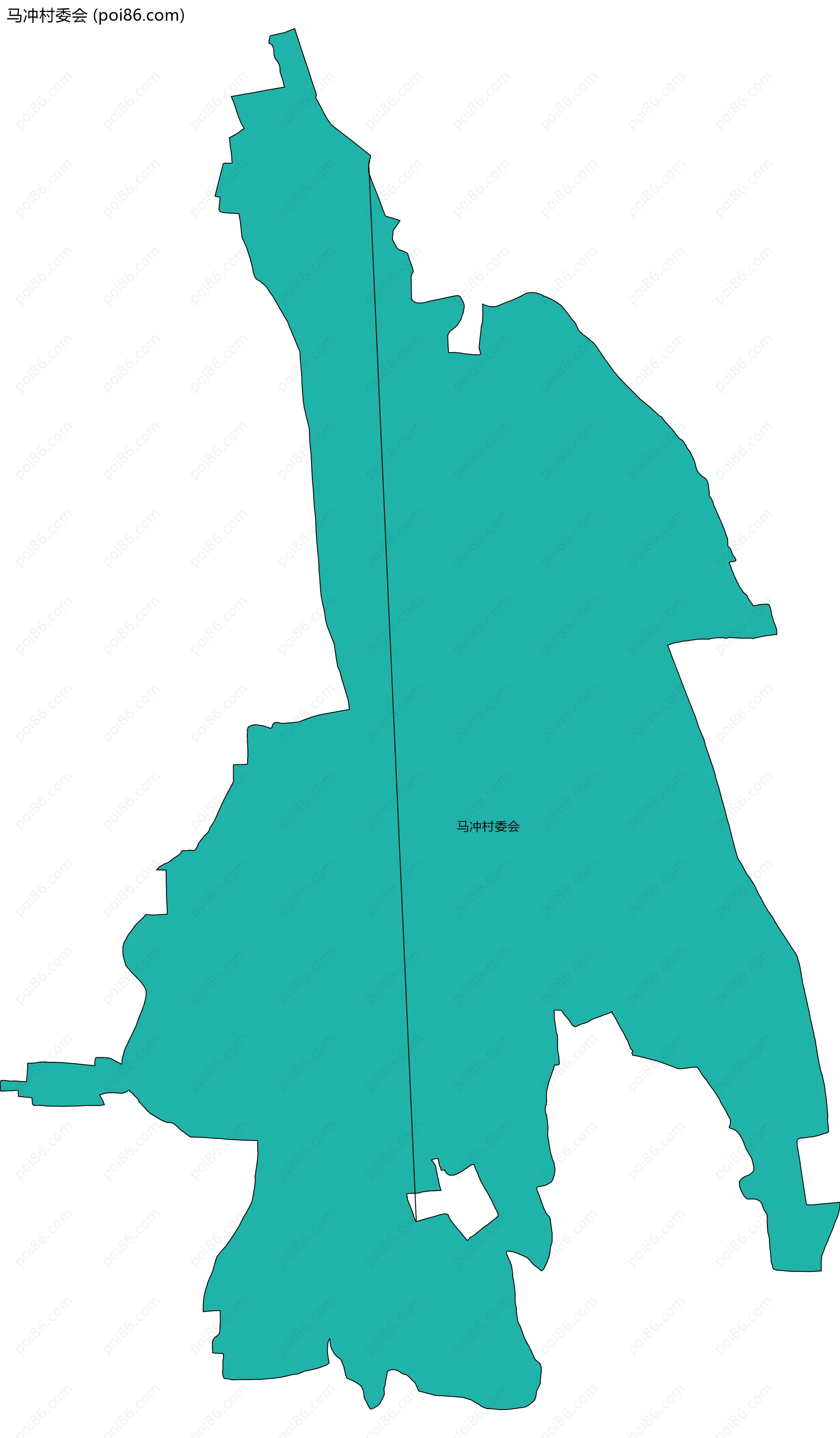 马冲村委会边界地图