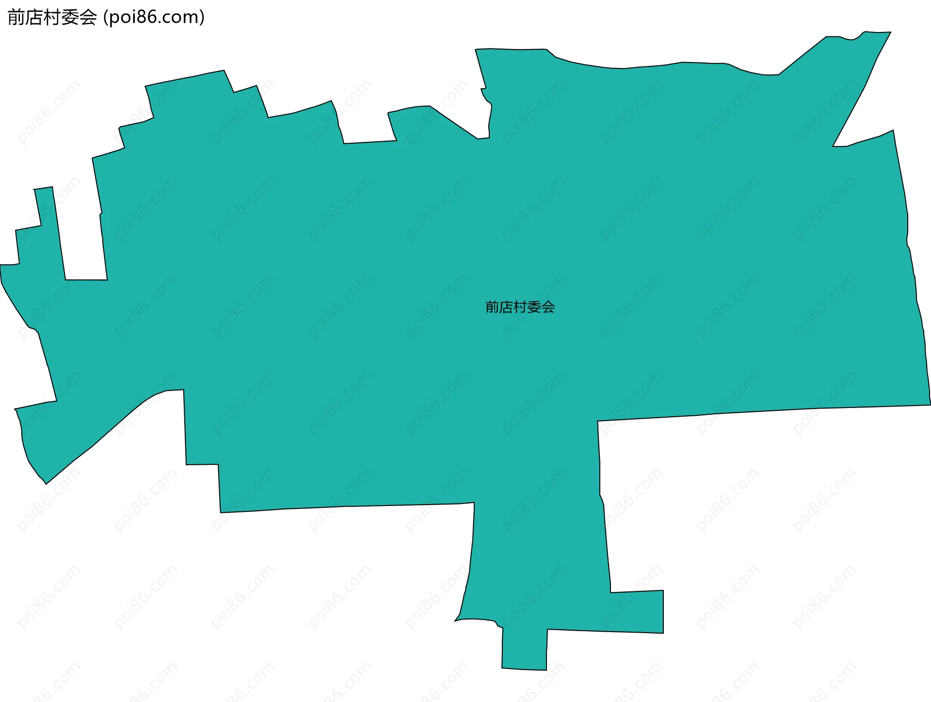前店村委会边界地图