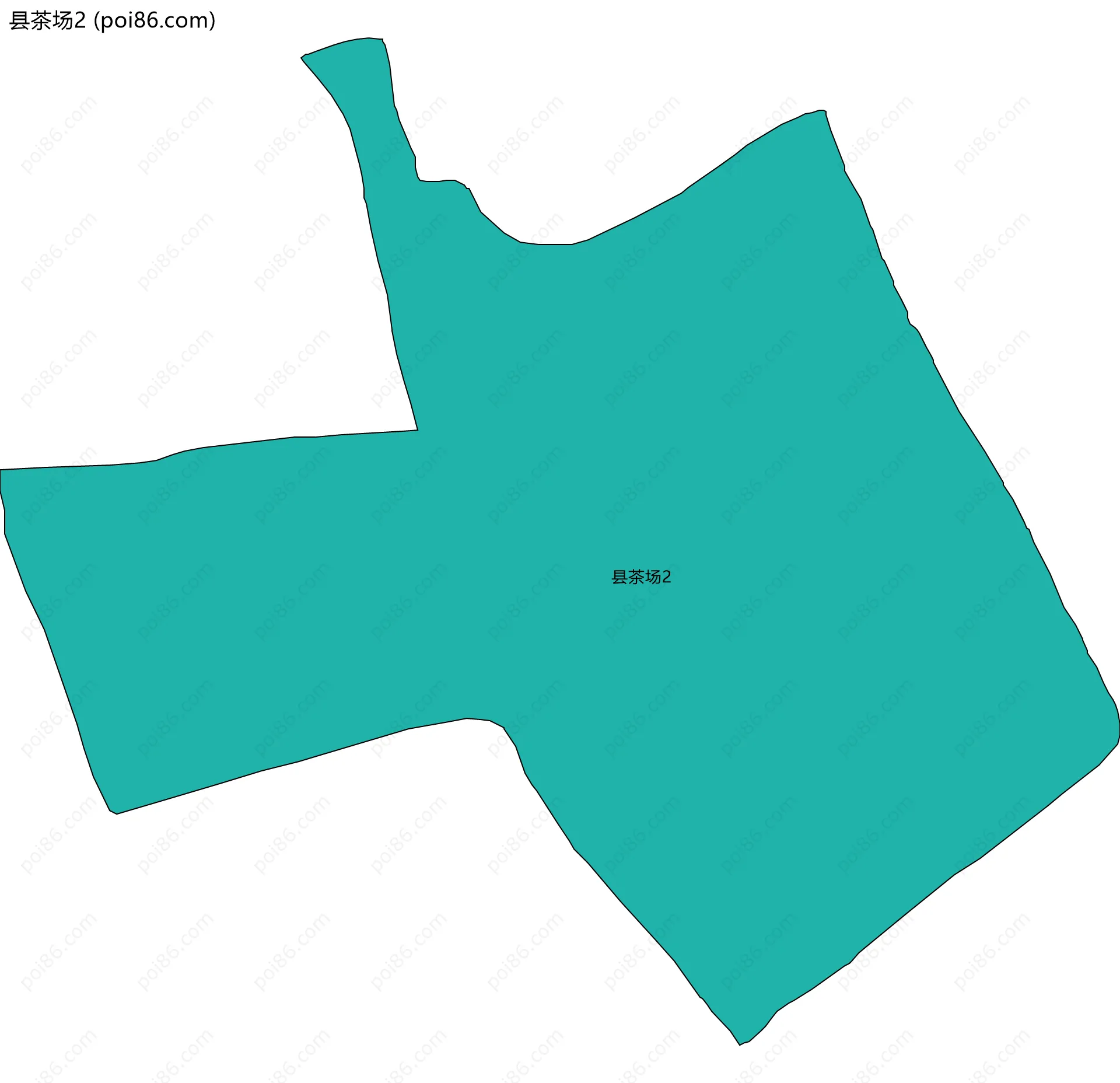 县茶场2边界地图
