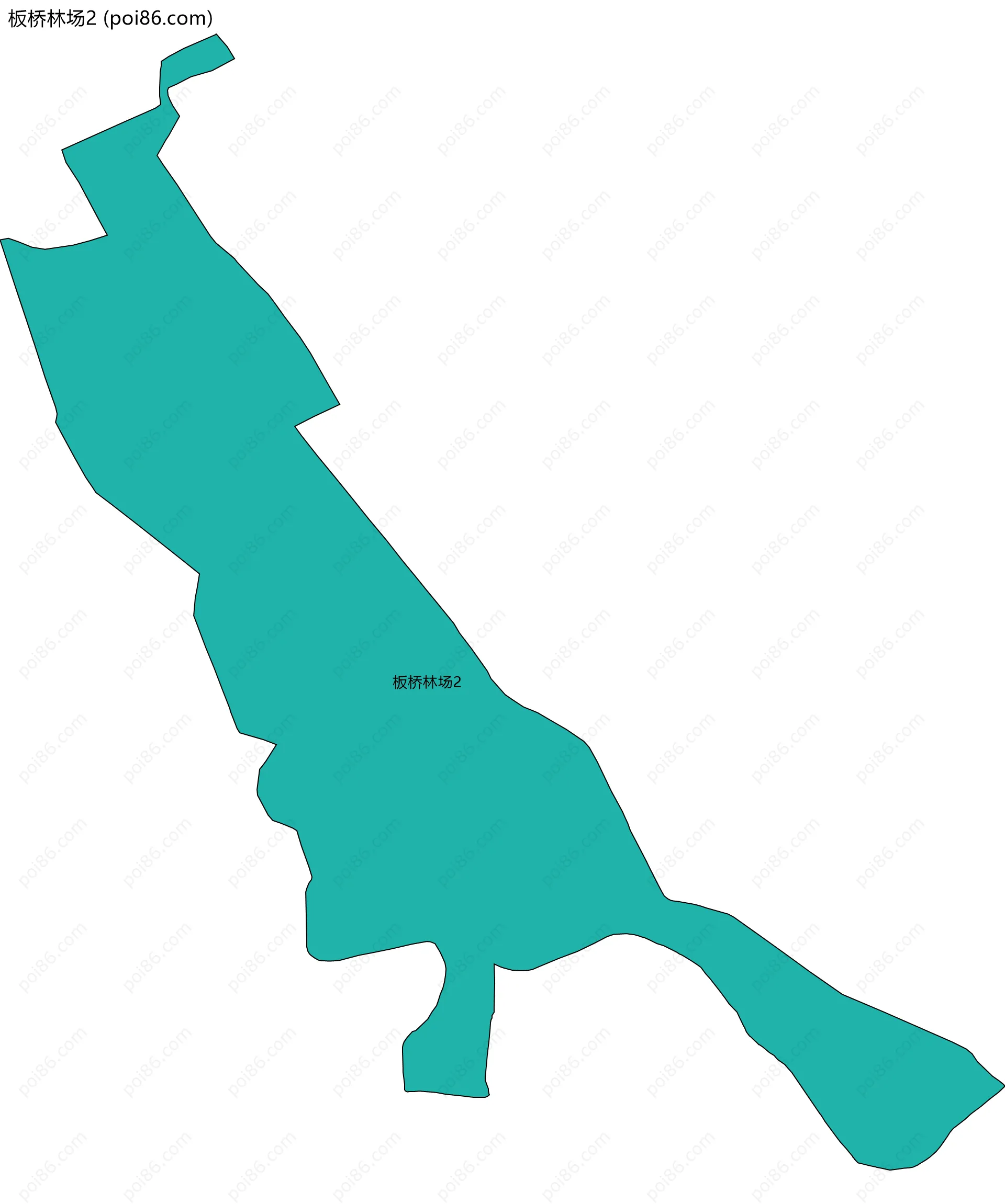 板桥林场2边界地图