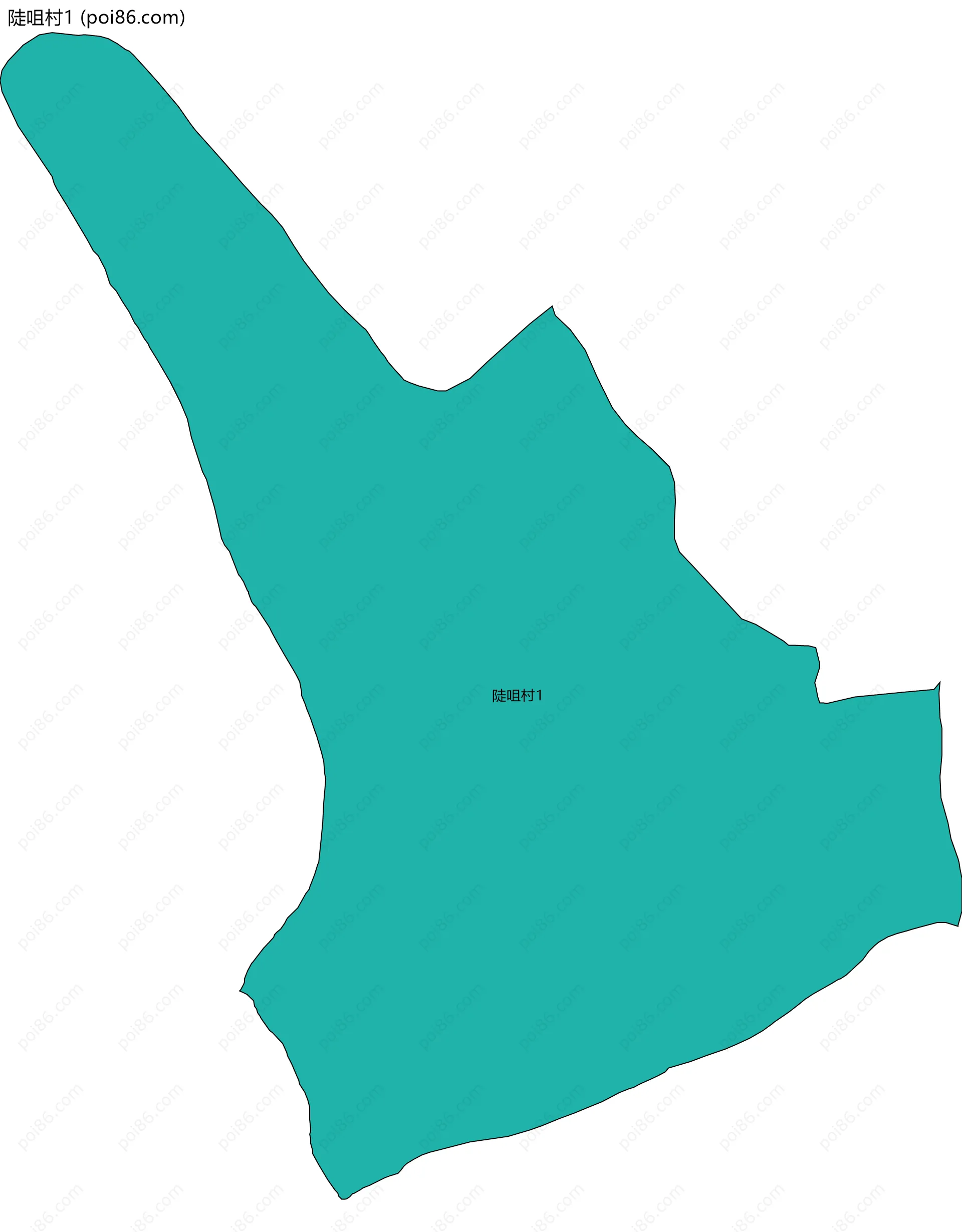 陡咀村1边界地图