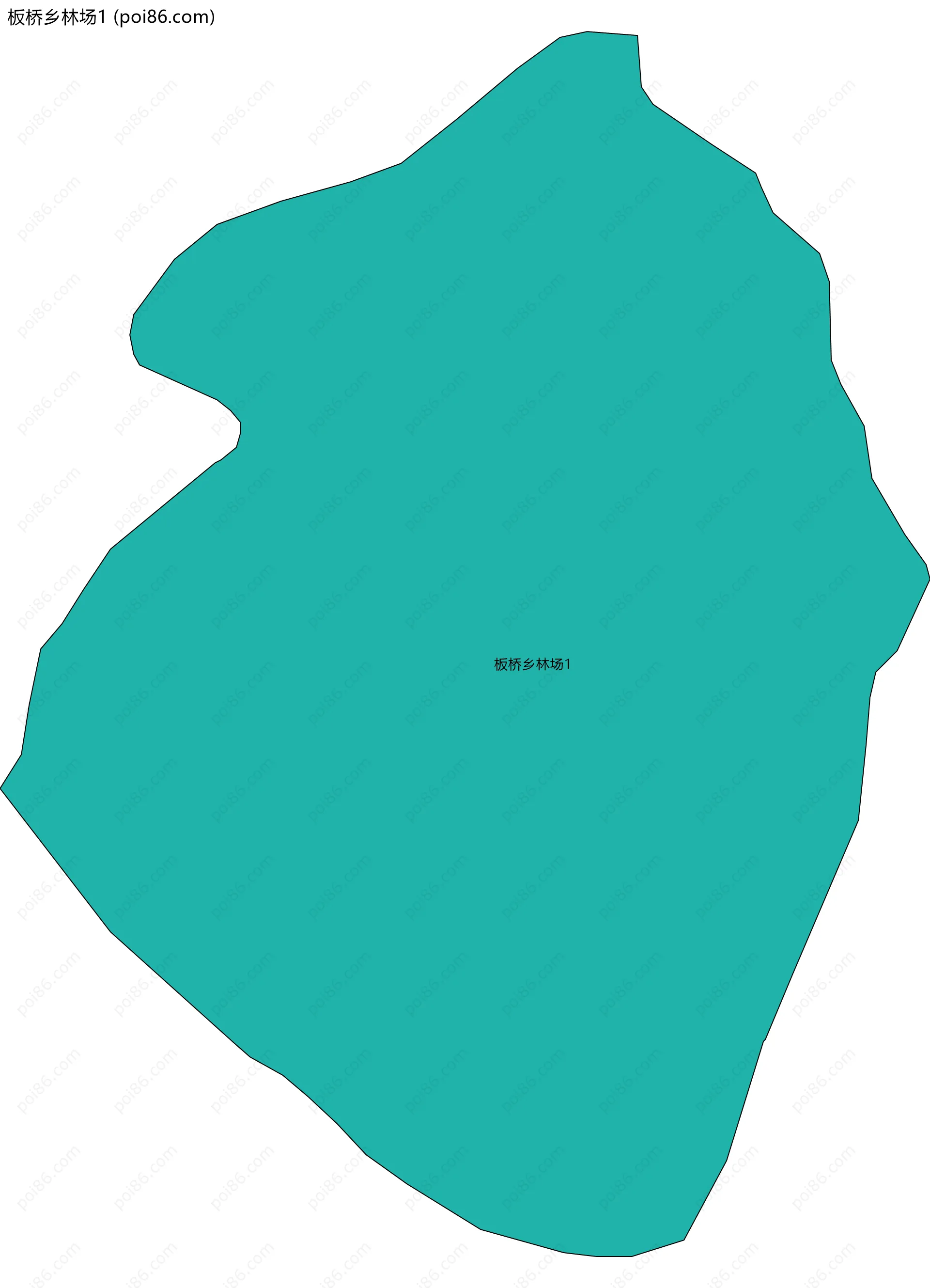 板桥乡林场1边界地图