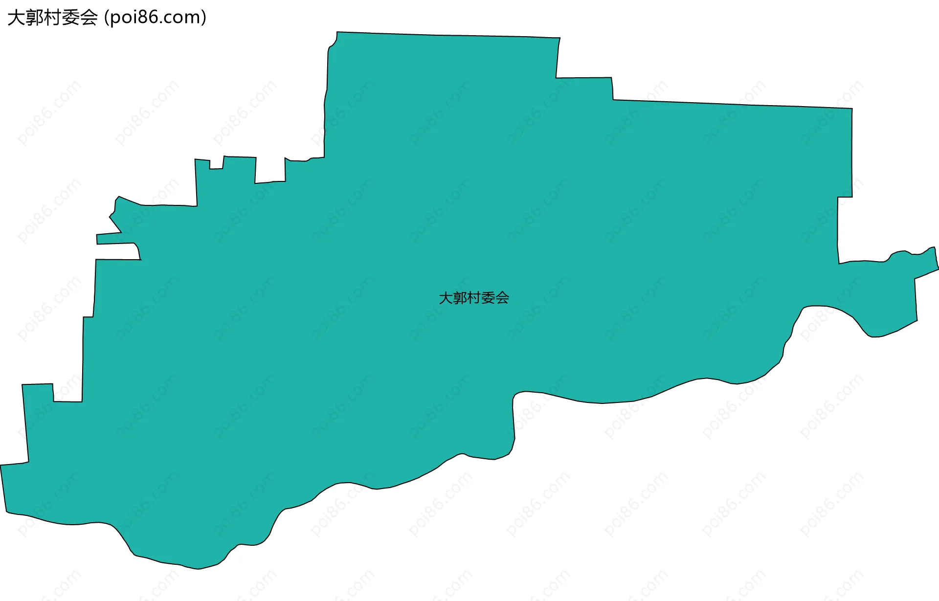 大郭村委会边界地图