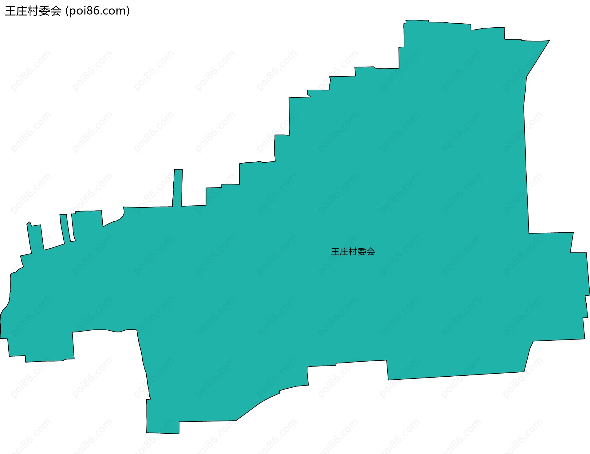 王庄村委会边界地图