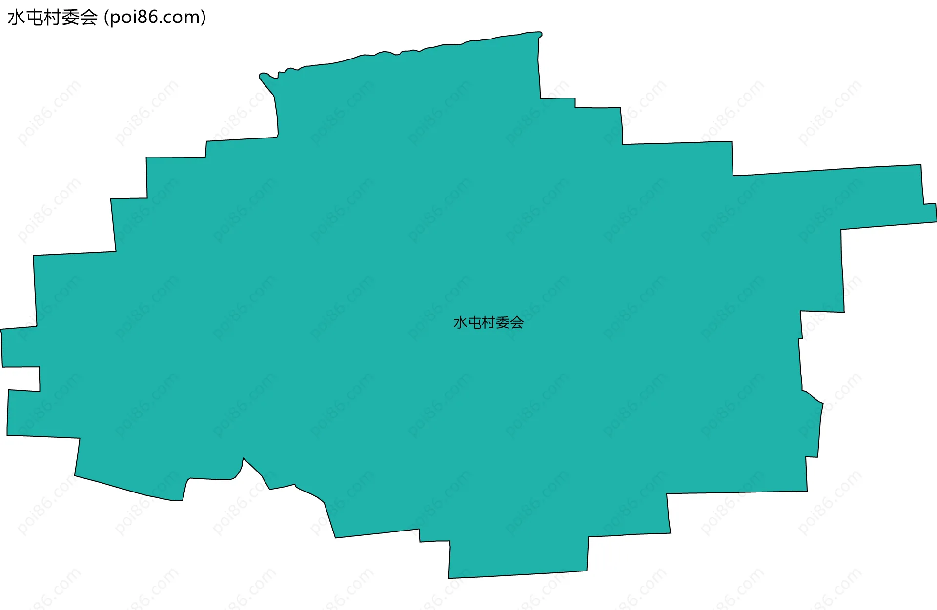 水屯村委会边界地图