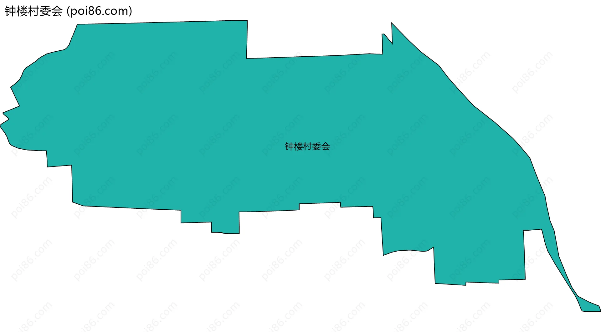 钟楼村委会边界地图