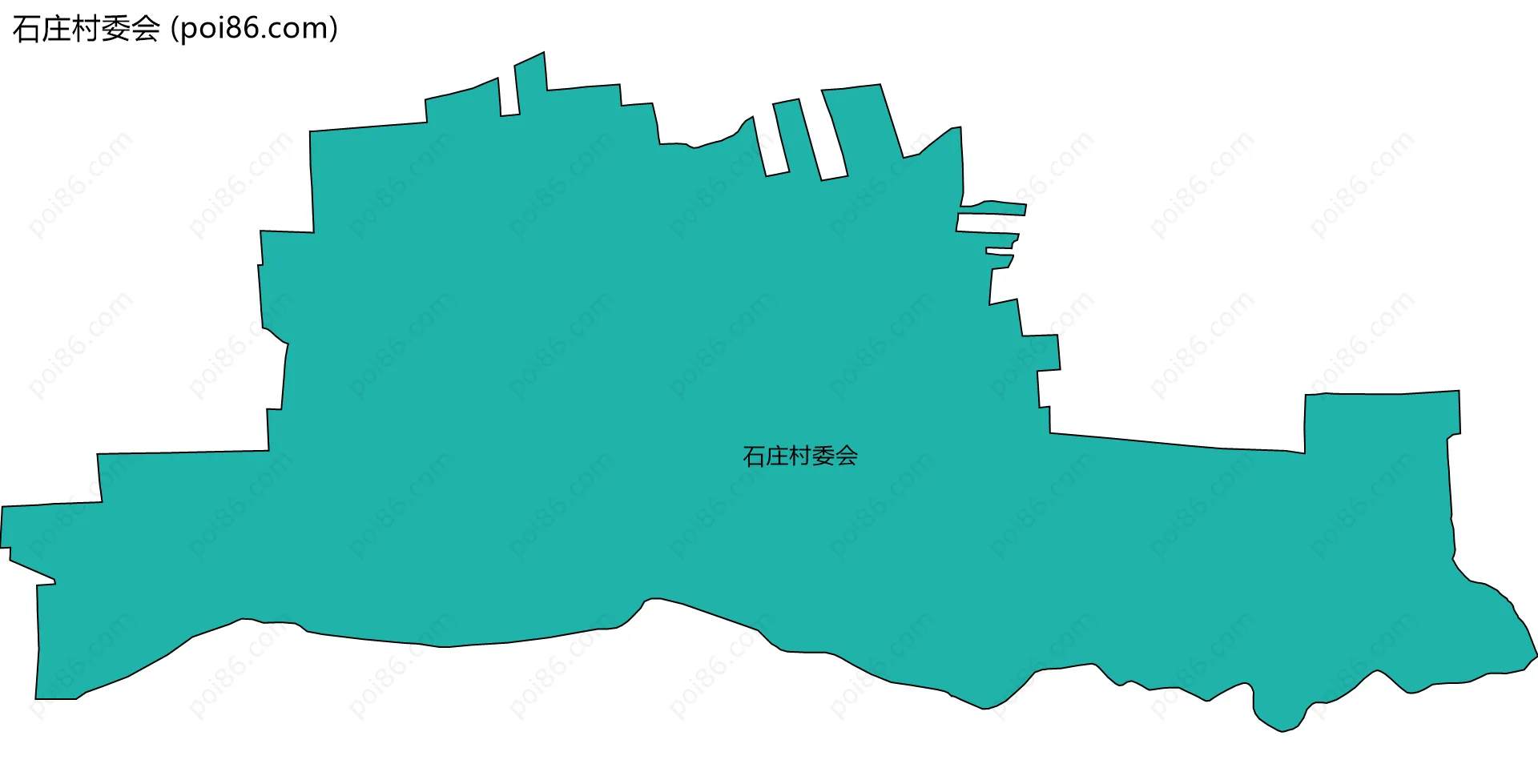 石庄村委会边界地图