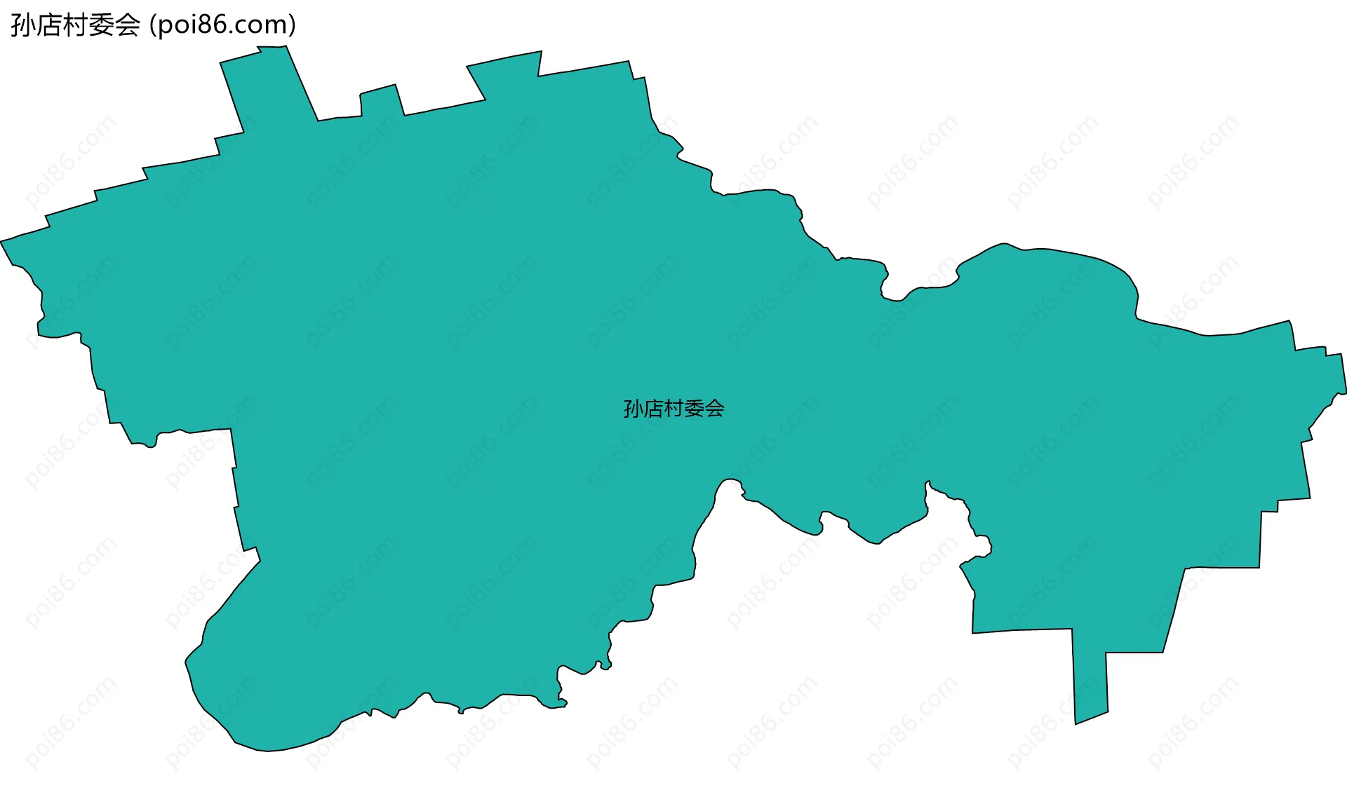 孙店村委会边界地图
