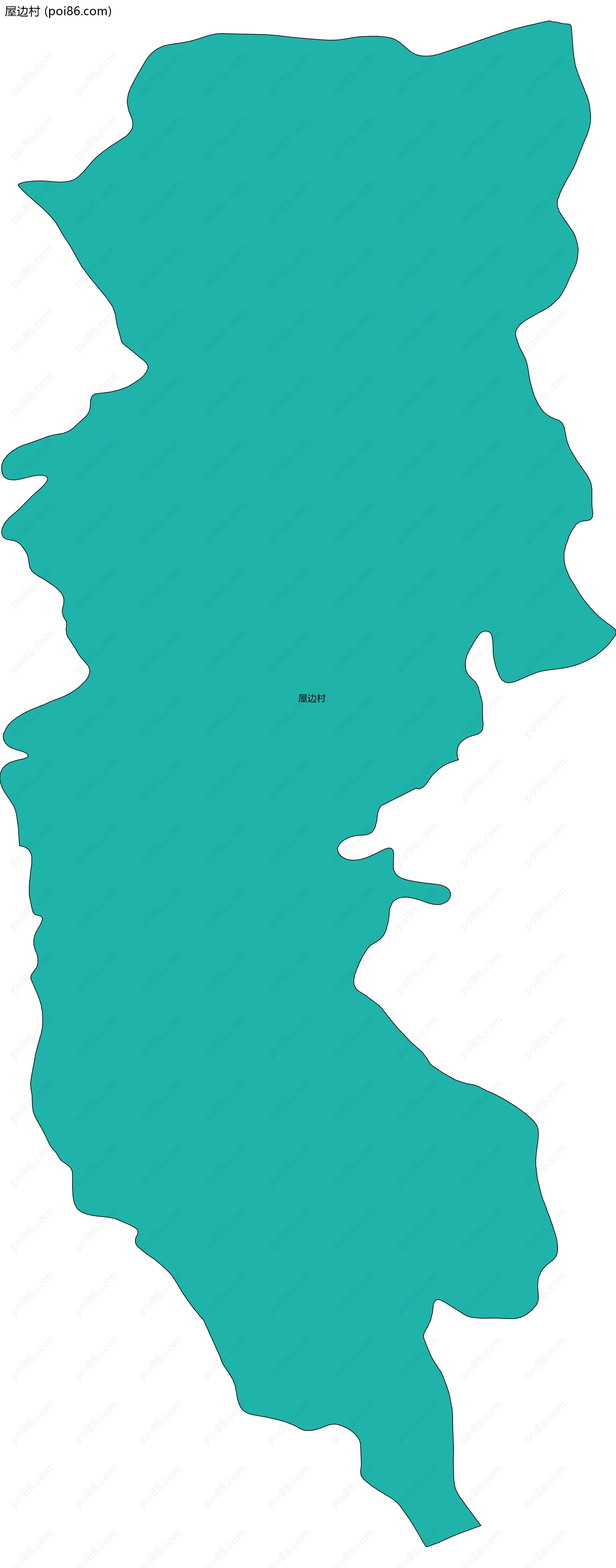 屋边村边界地图