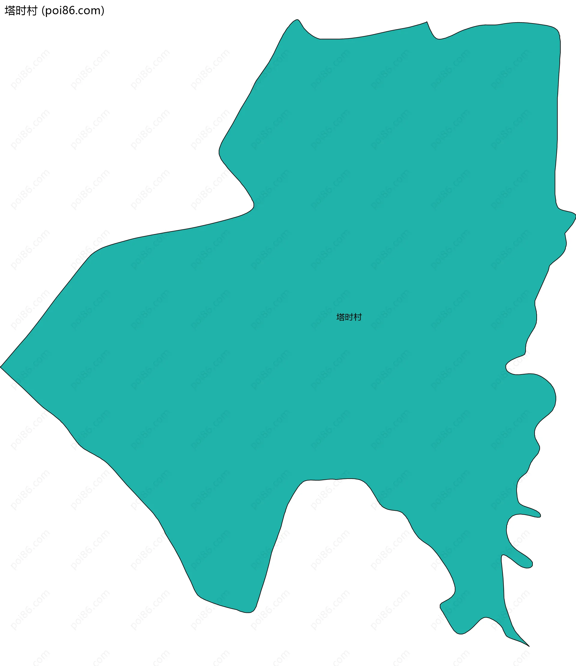 塔时村边界地图