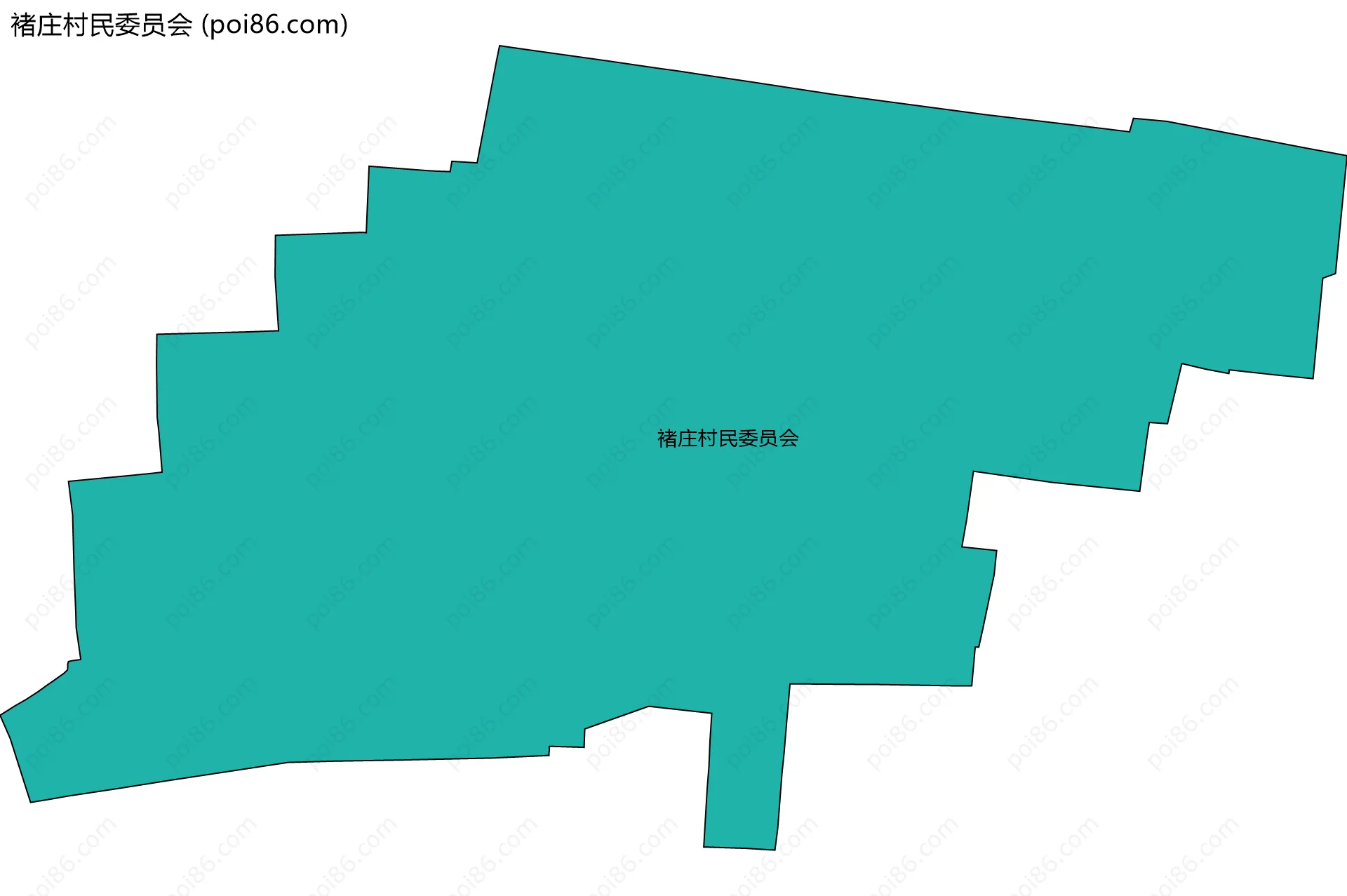 褚庄村民委员会边界地图