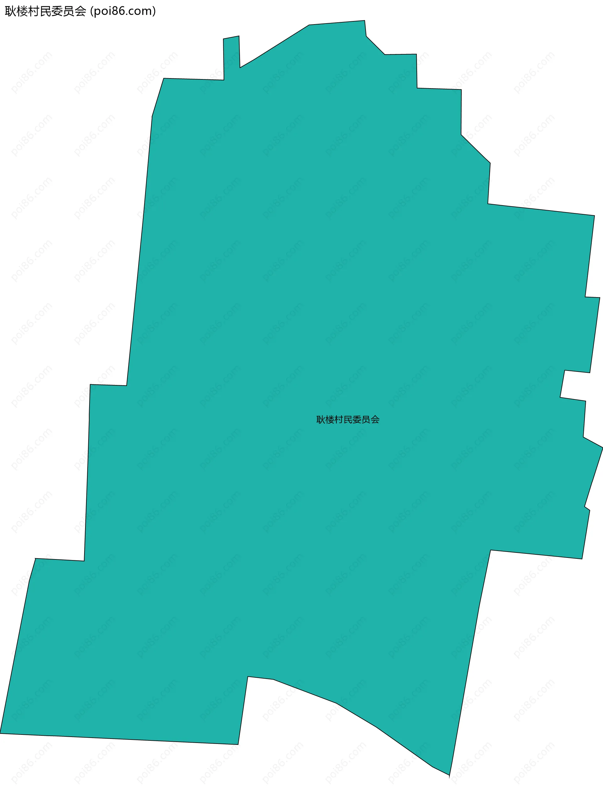 耿楼村民委员会边界地图