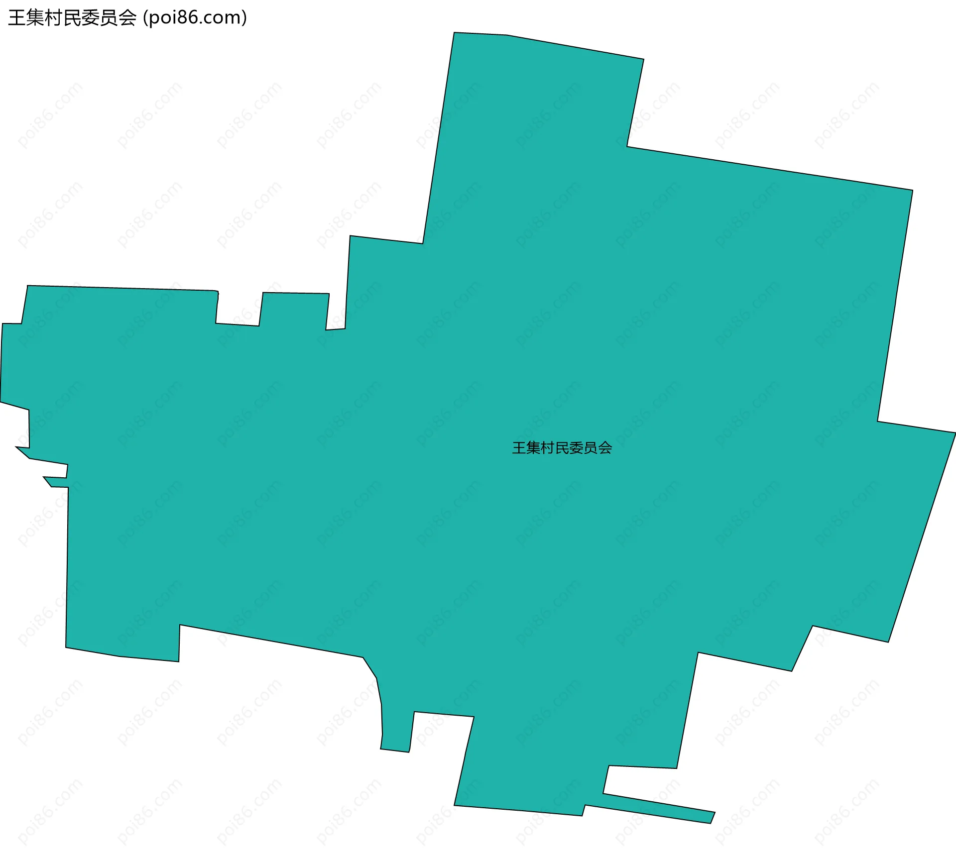 王集村民委员会边界地图