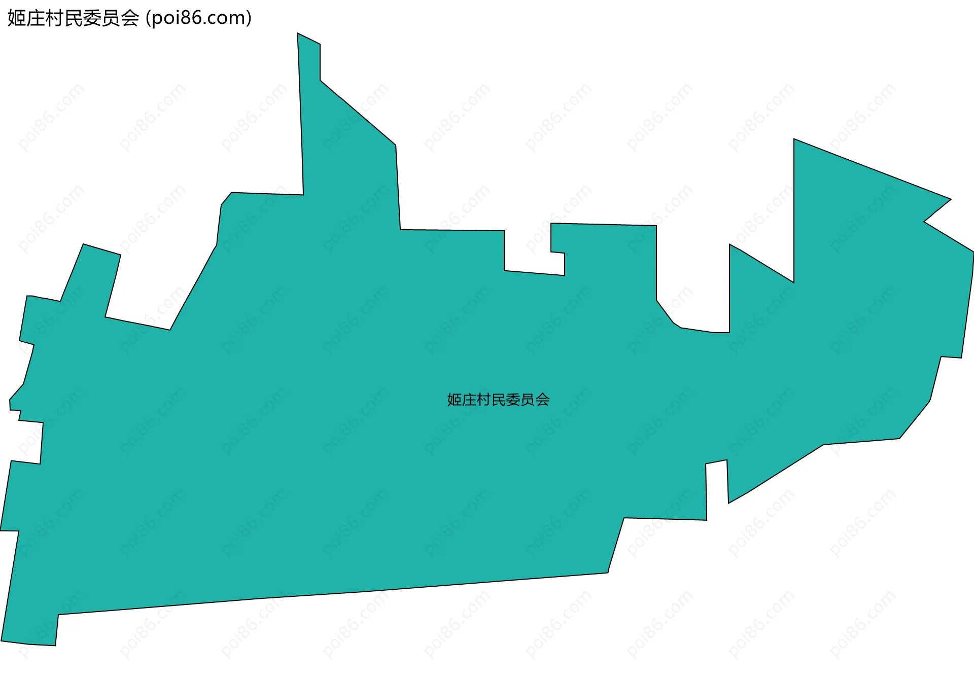 姬庄村民委员会边界地图