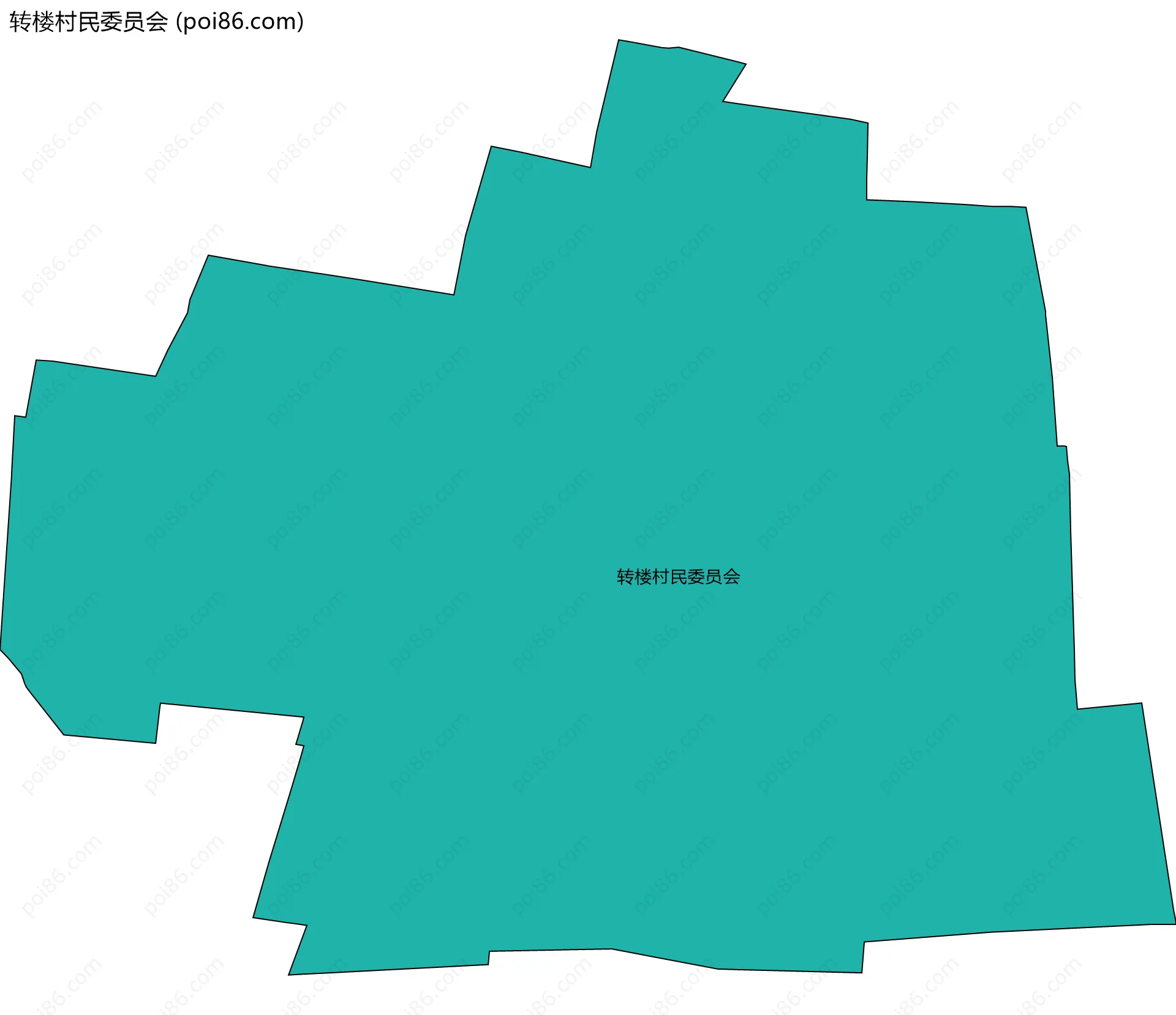 转楼村民委员会边界地图