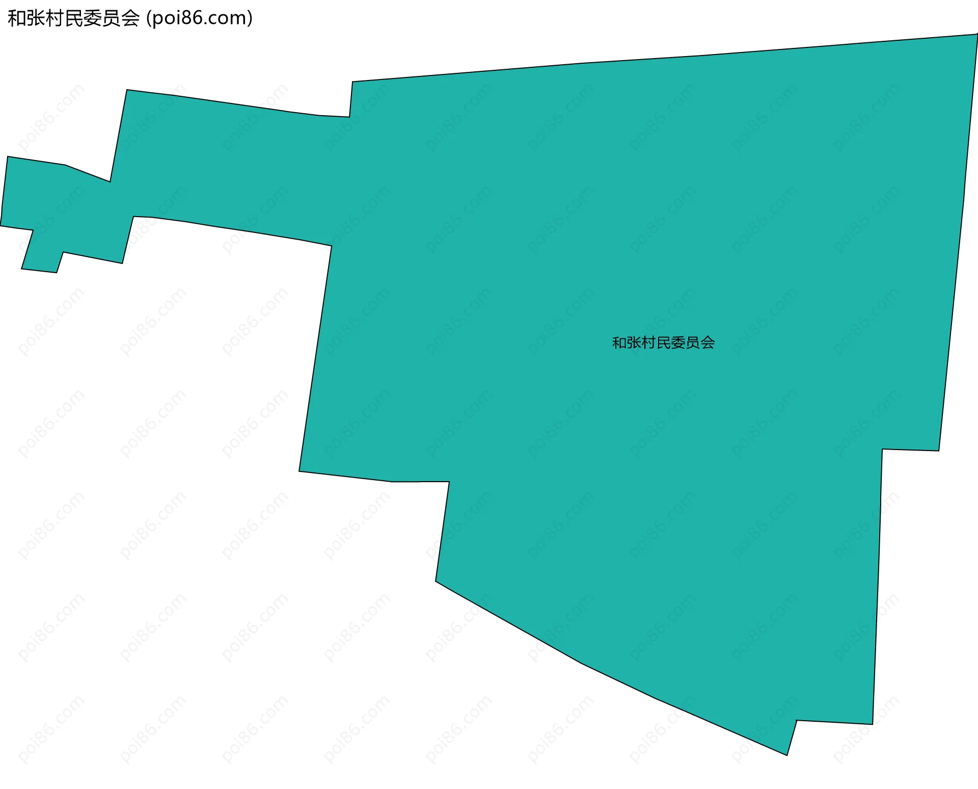 和张村民委员会边界地图