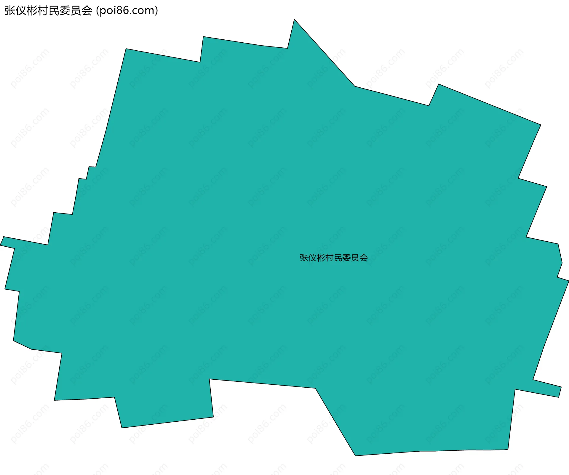 张仪彬村民委员会边界地图