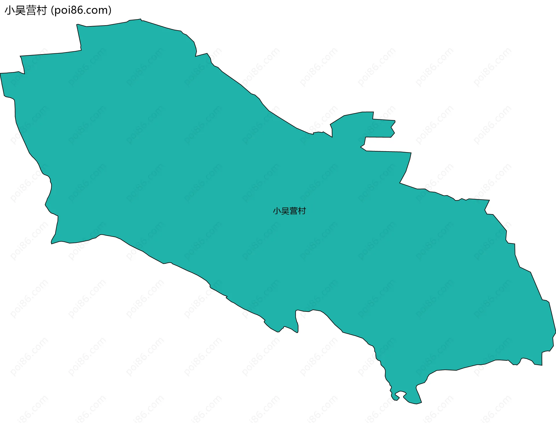 小吴营村边界地图