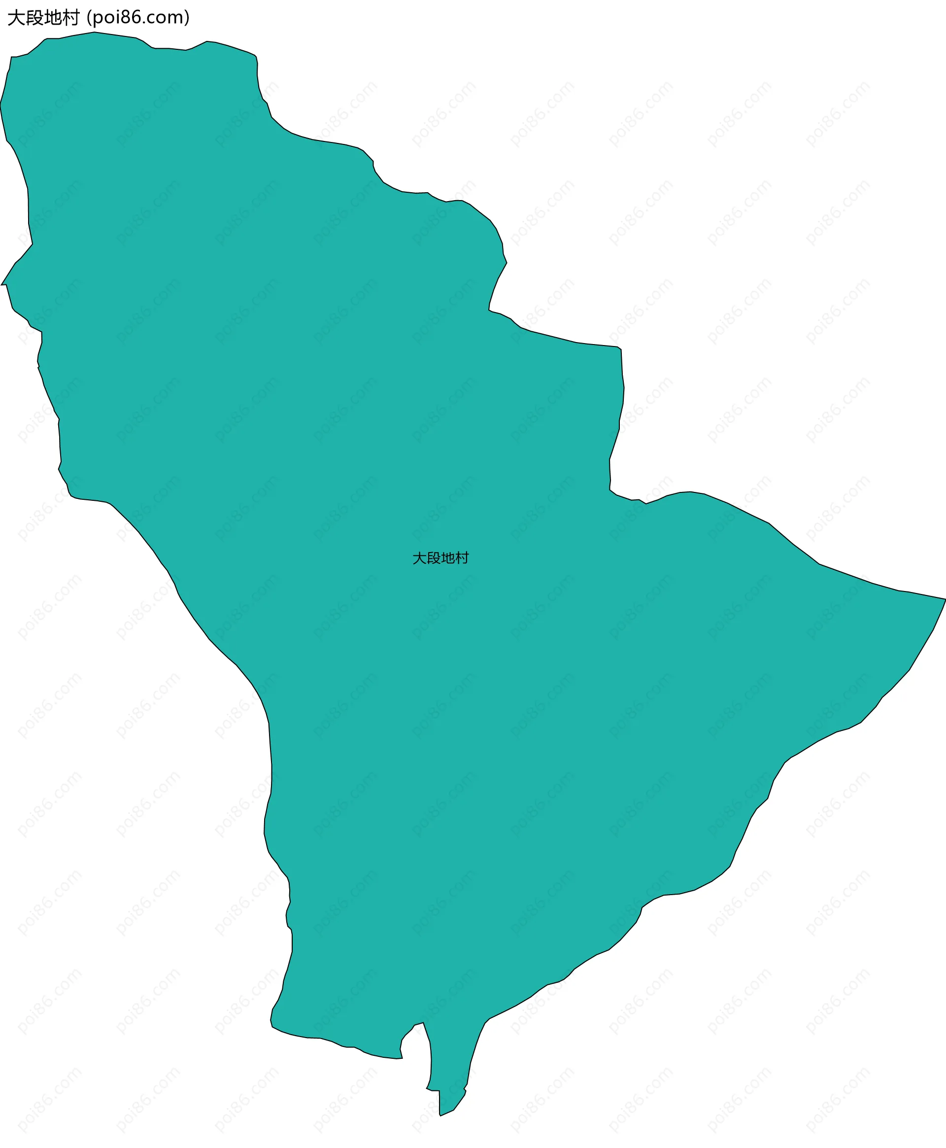 大段地村边界地图