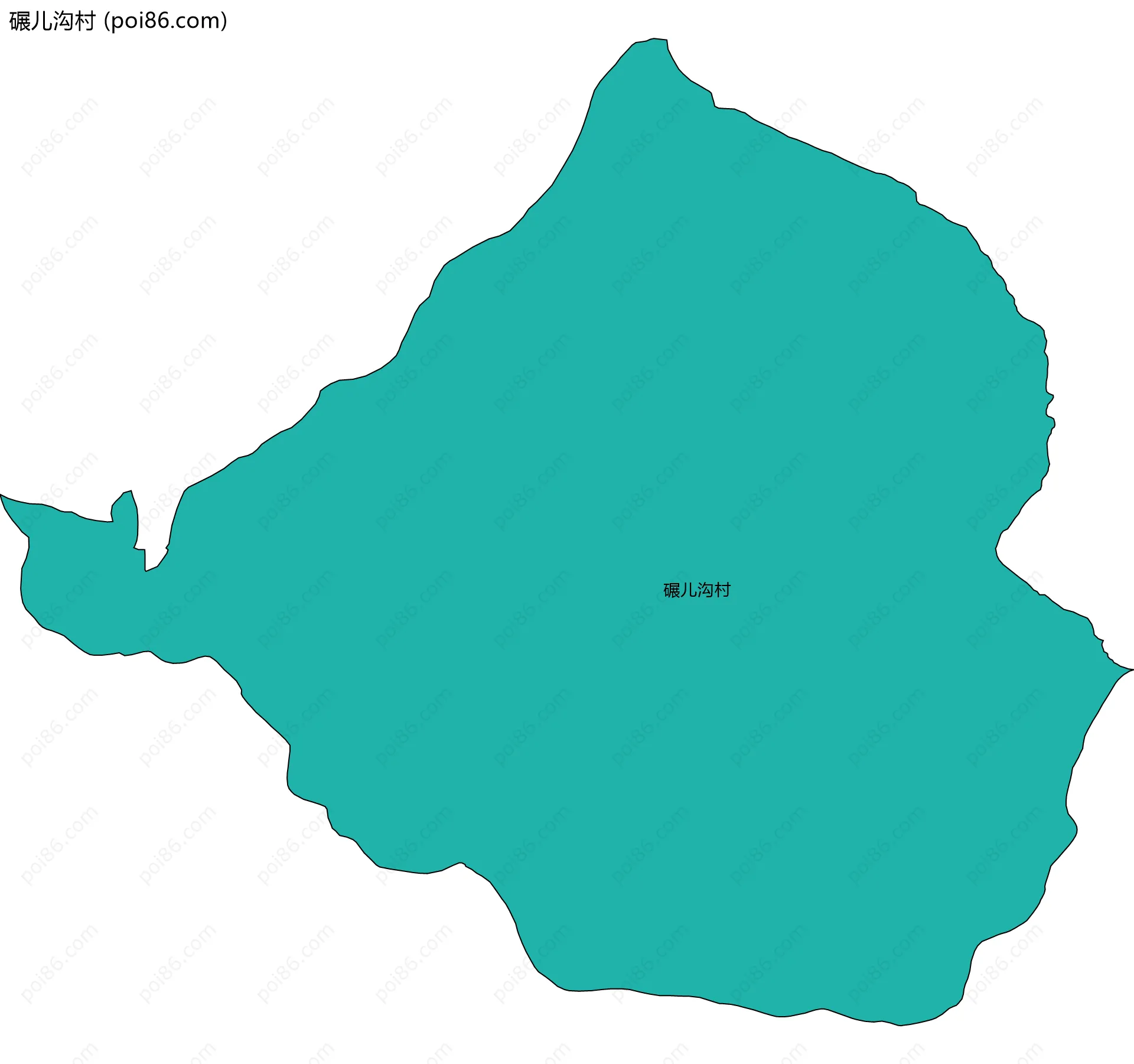 碾儿沟村边界地图