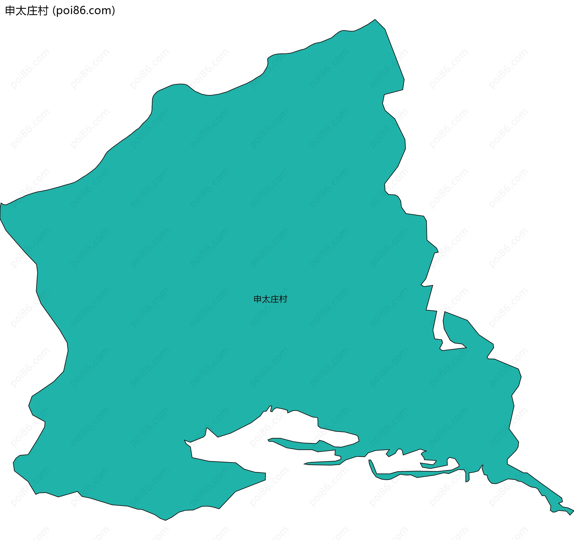 申太庄村边界地图