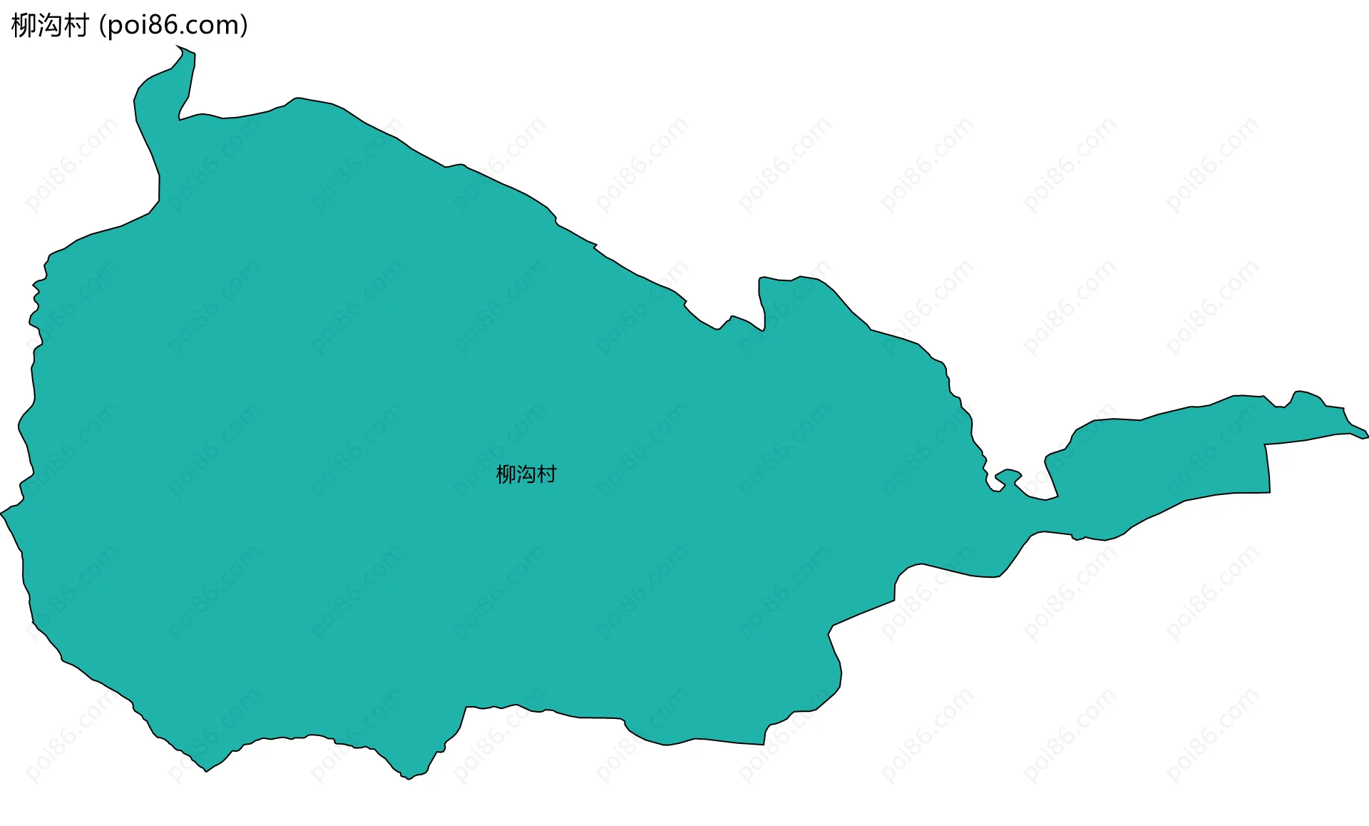 柳沟村边界地图