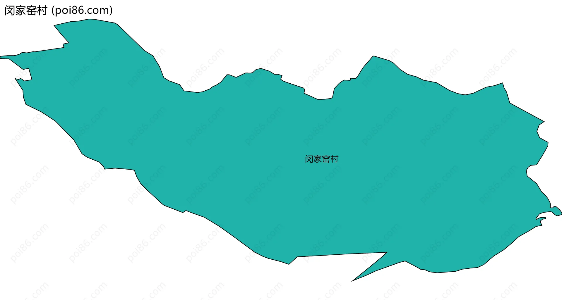 闵家窑村边界地图