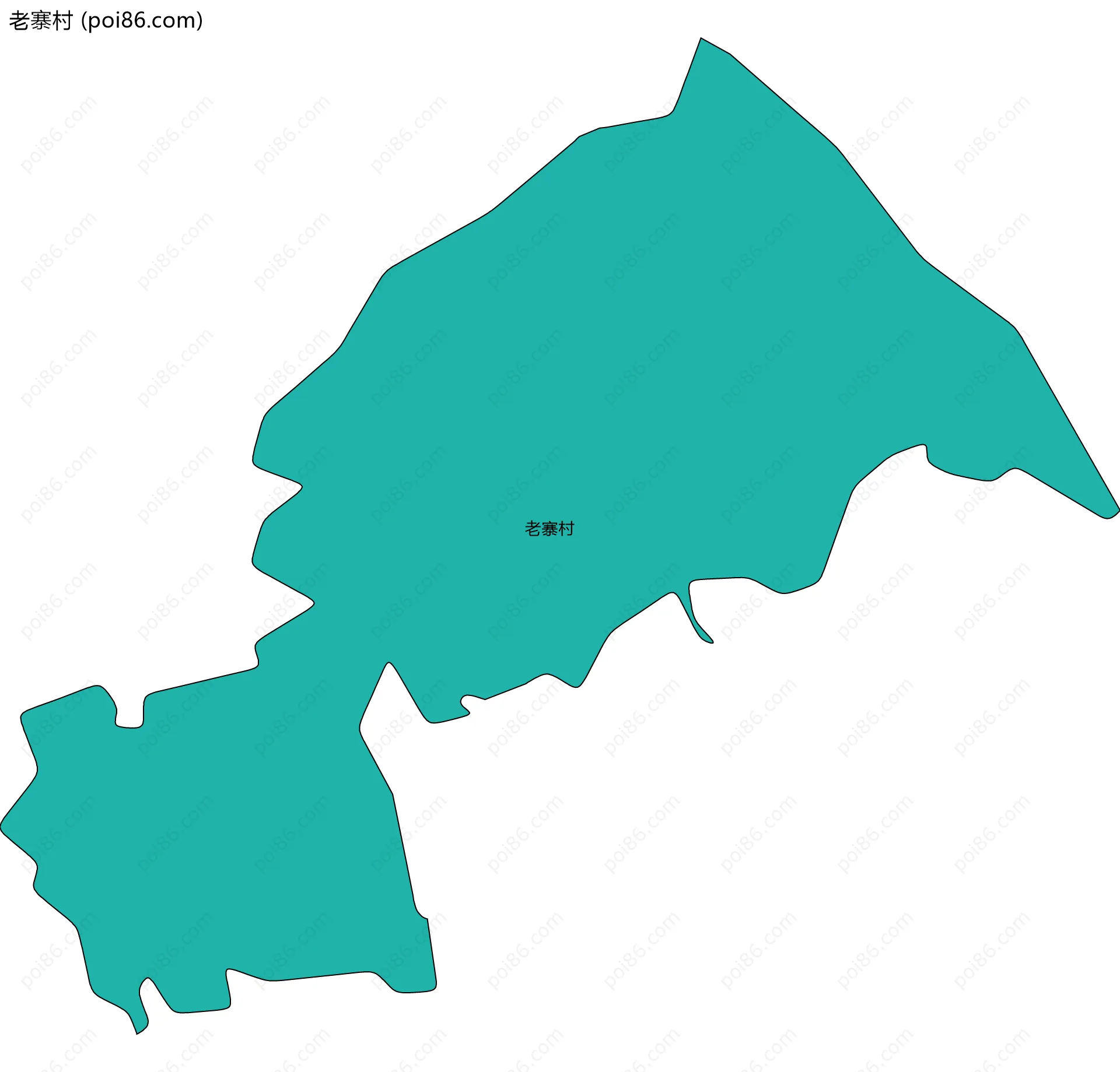 老寨村边界地图