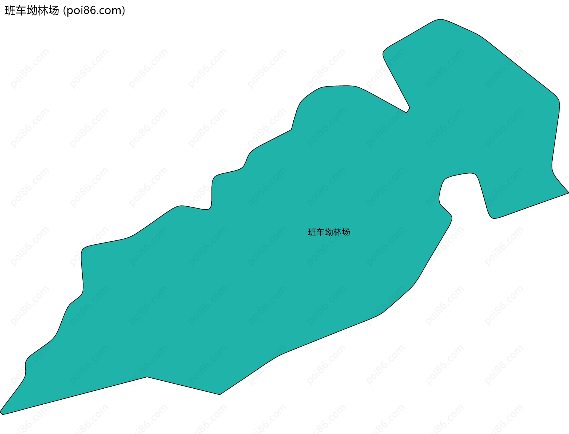 班车坳林场边界地图