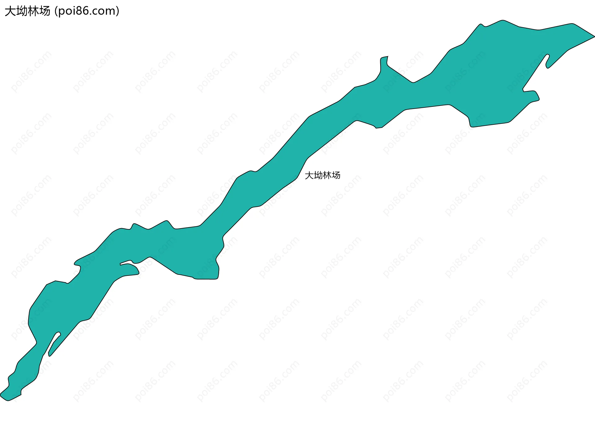 大坳林场边界地图