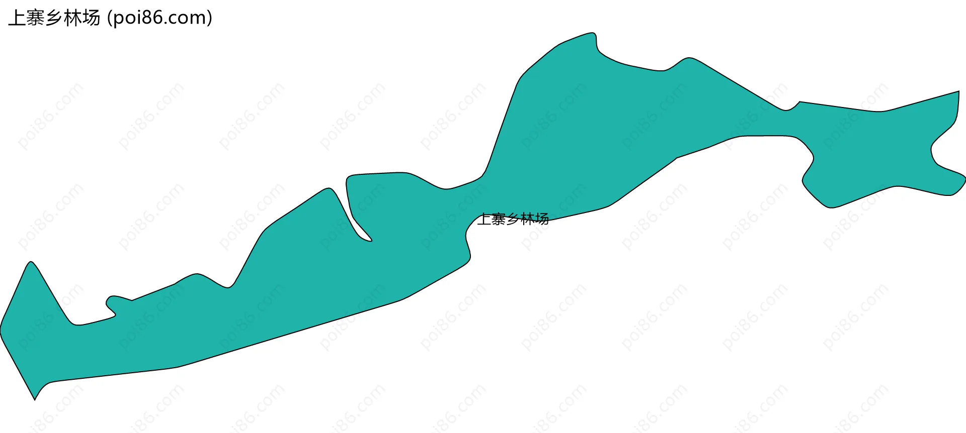 上寨乡林场边界地图