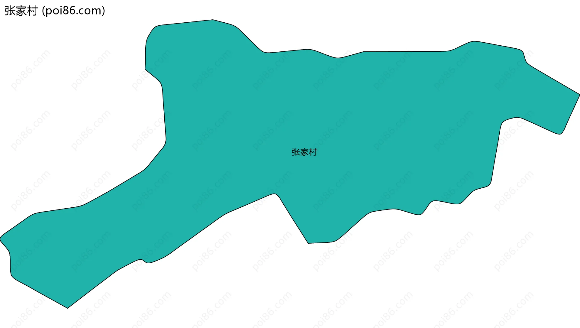 张家村边界地图