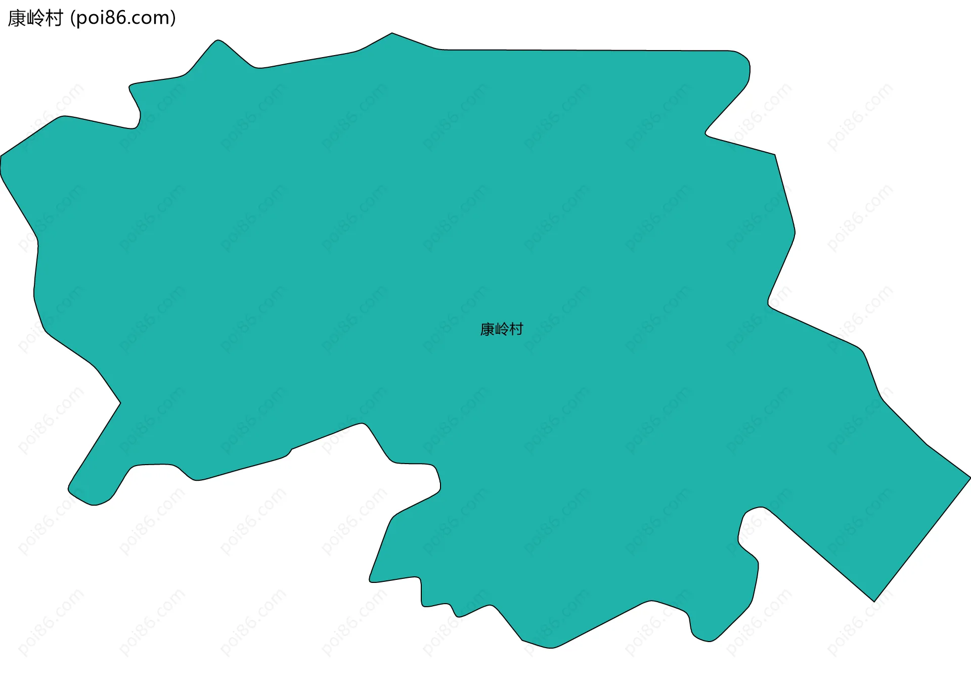 康岭村边界地图
