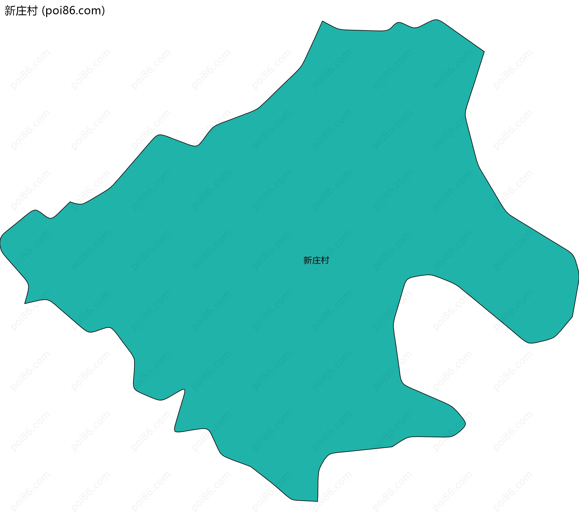 新庄村边界地图