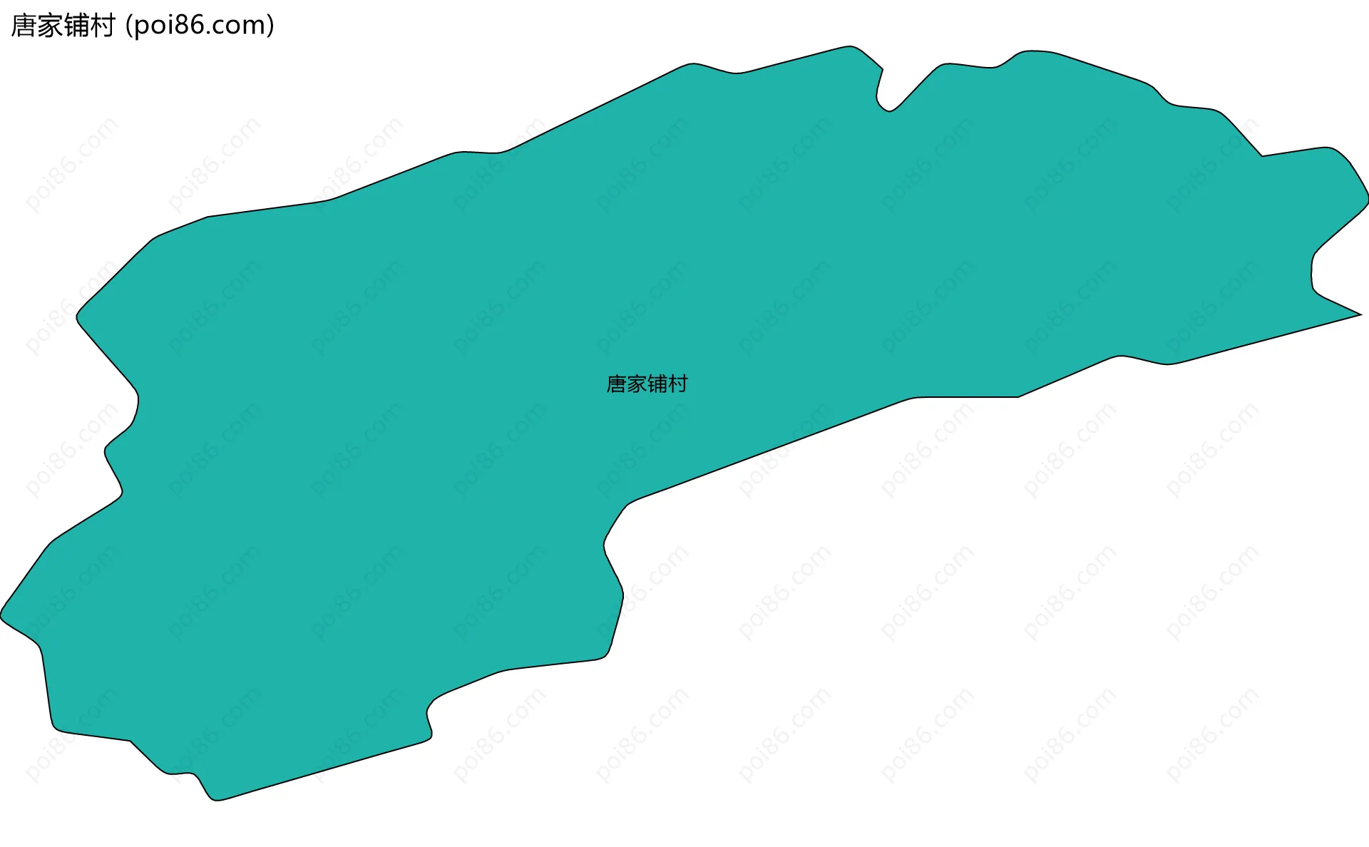 唐家铺村边界地图