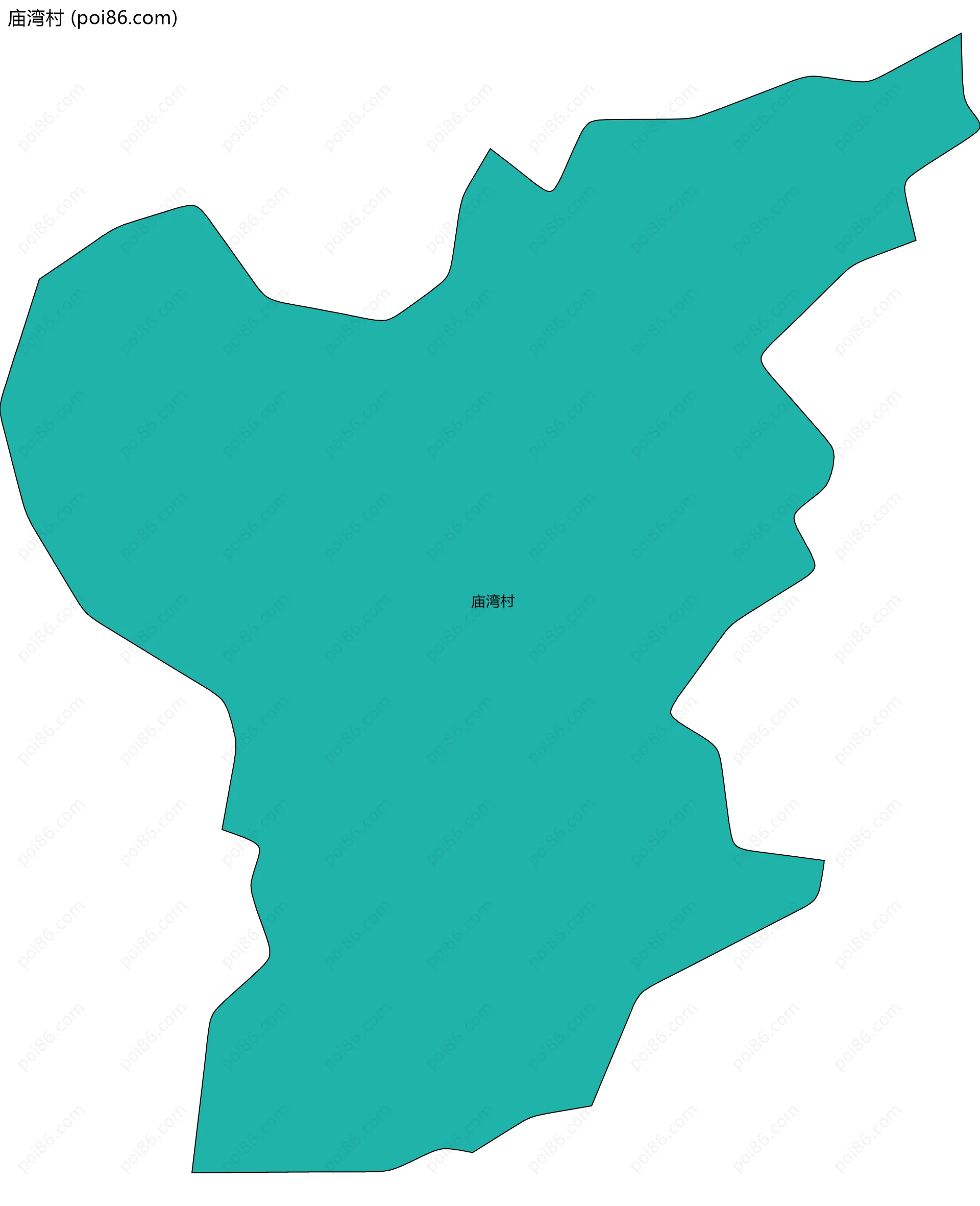 庙湾村边界地图