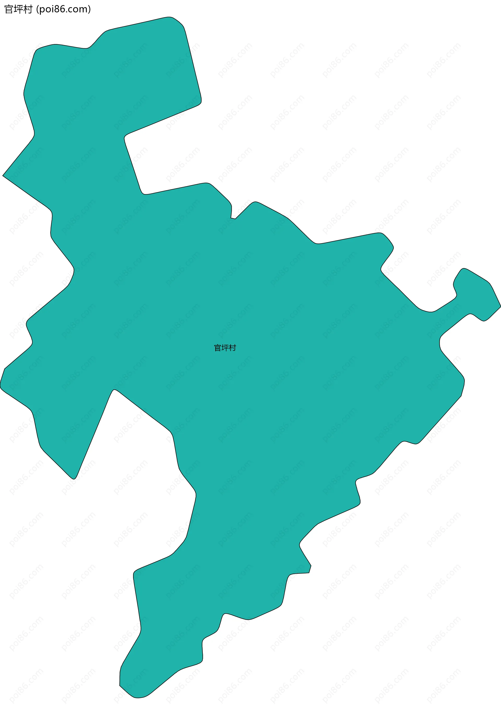 官坪村边界地图