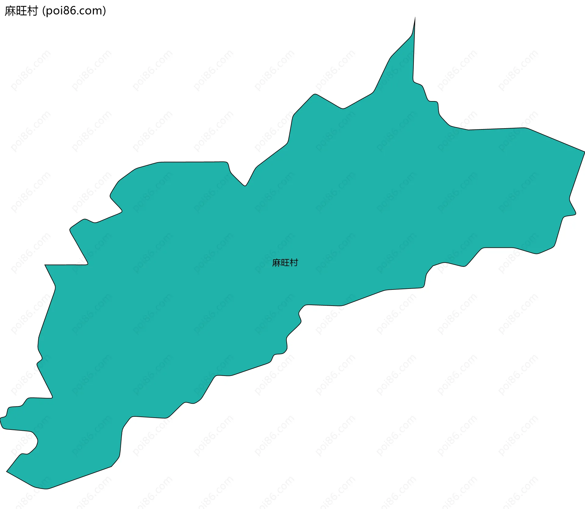 麻旺村边界地图