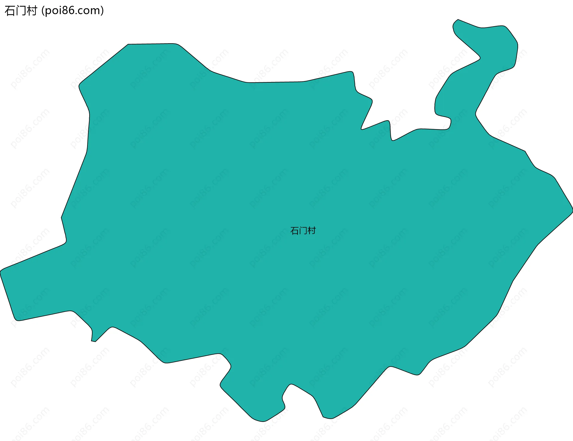 石门村边界地图
