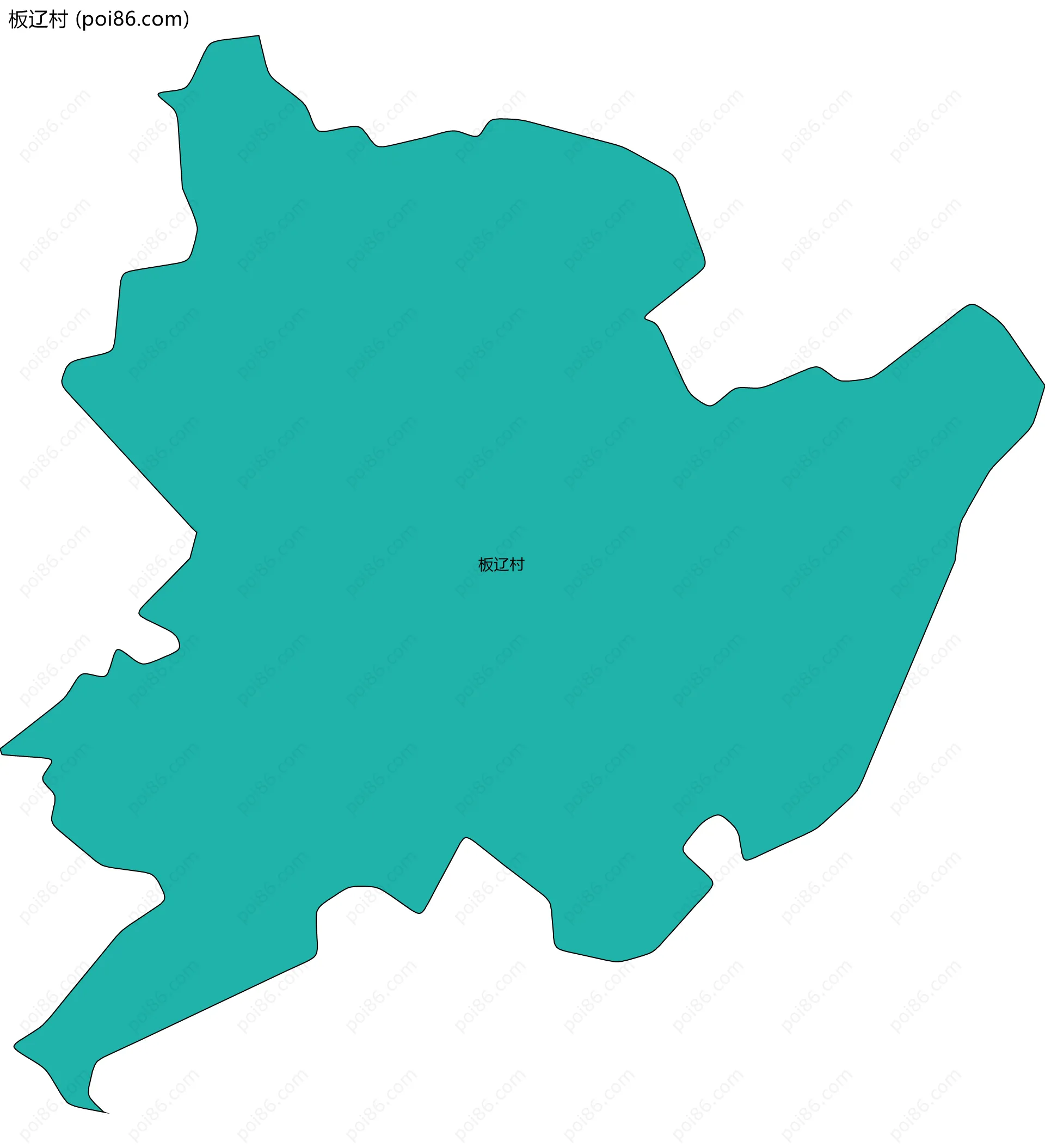 板辽村边界地图