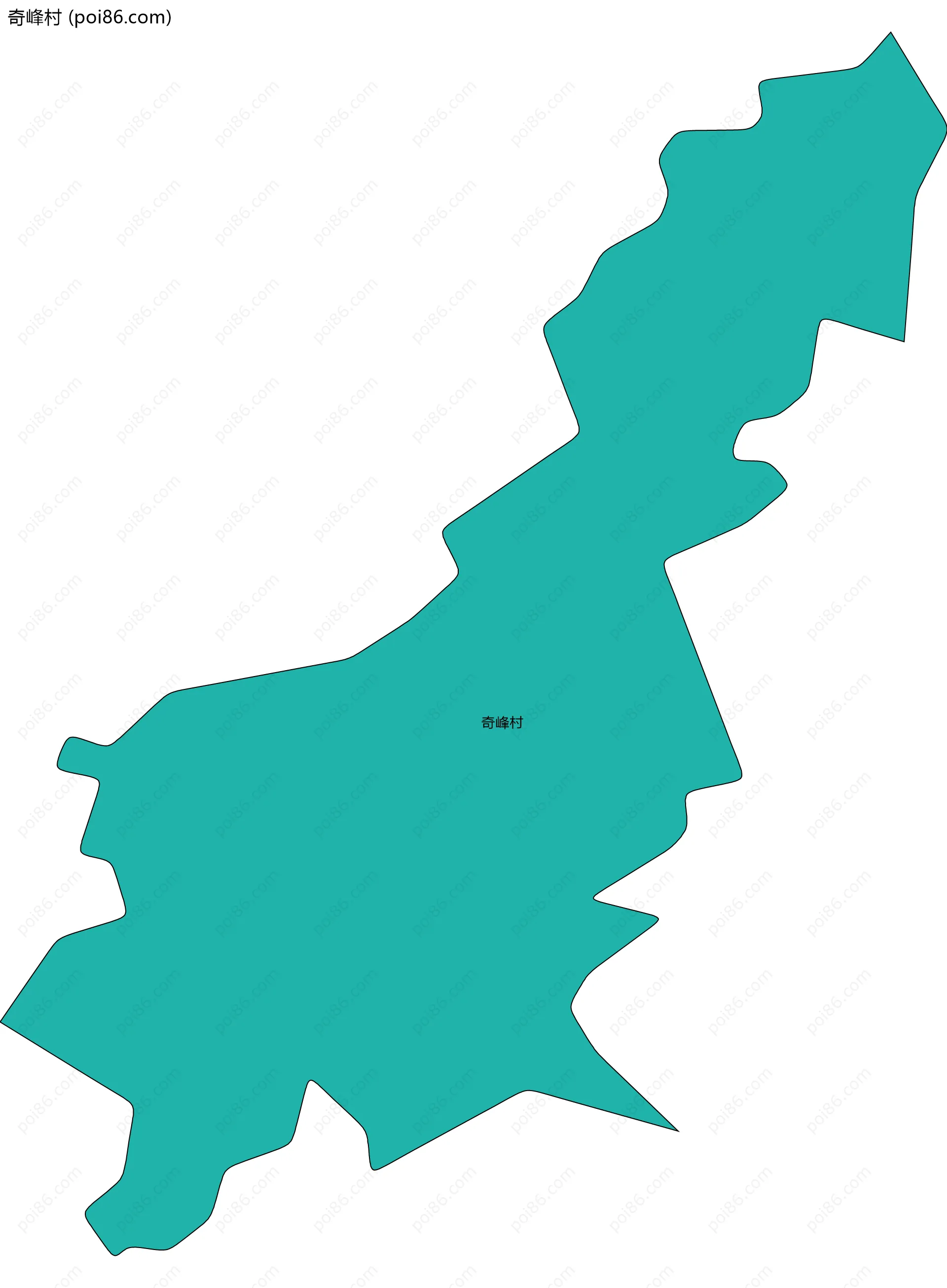 奇峰村边界地图