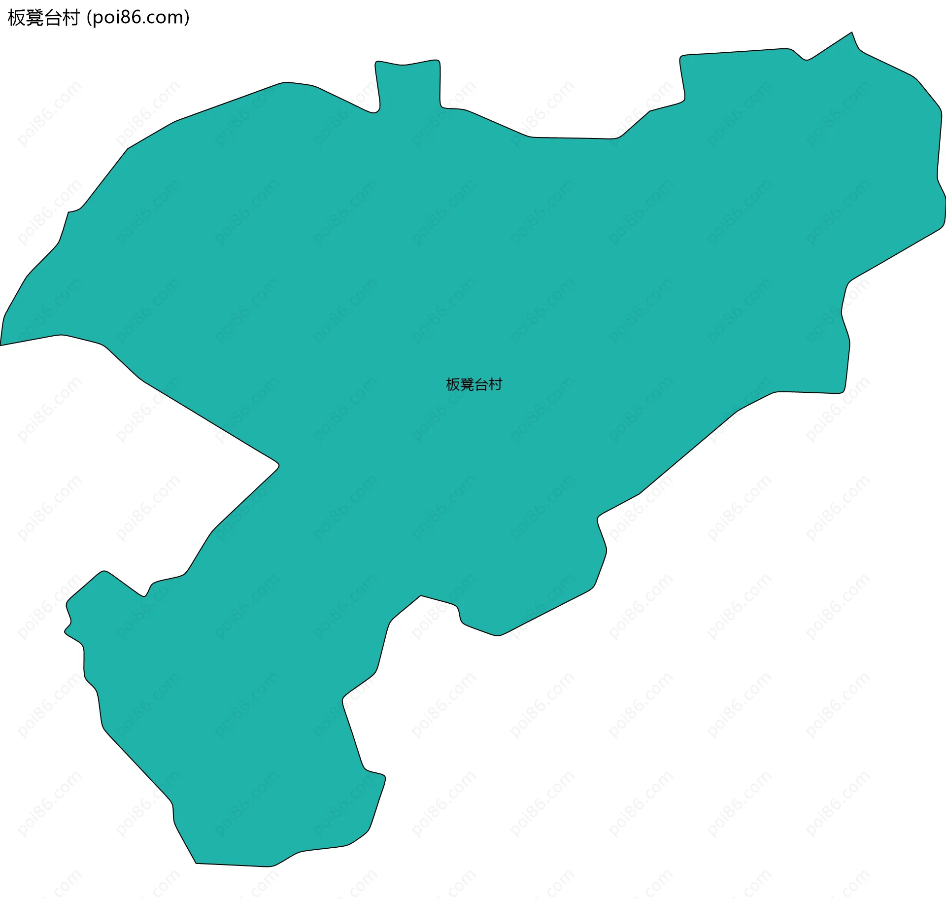 板凳台村边界地图