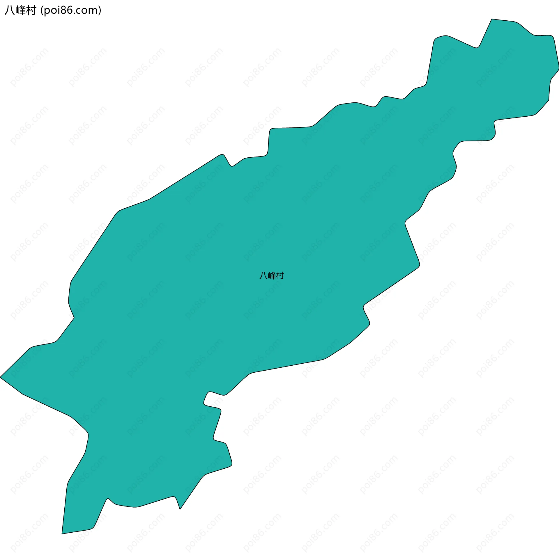 八峰村边界地图