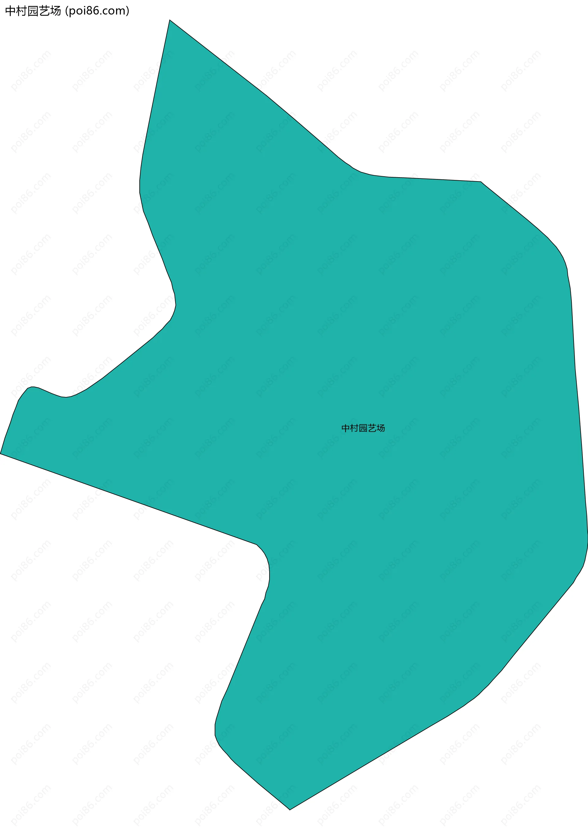 中村园艺场边界地图