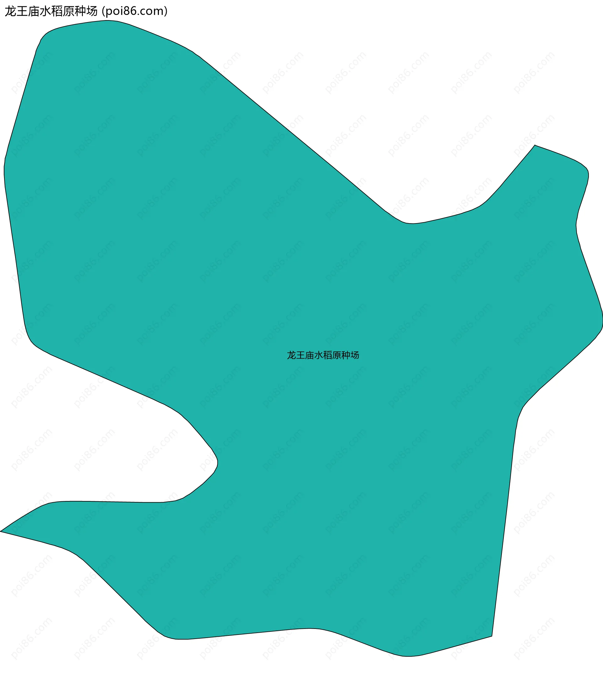 龙王庙水稻原种场边界地图