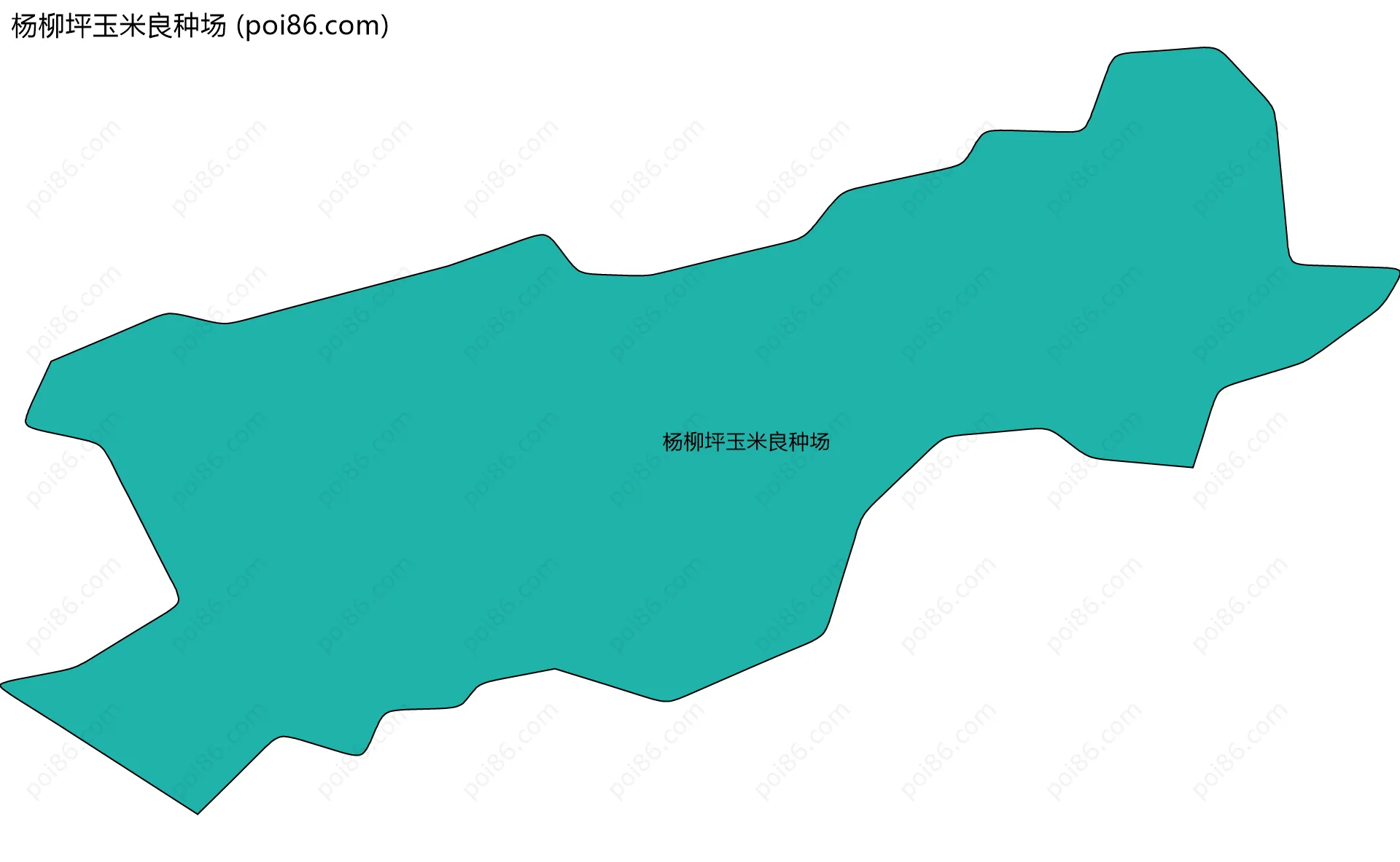 杨柳坪玉米良种场边界地图