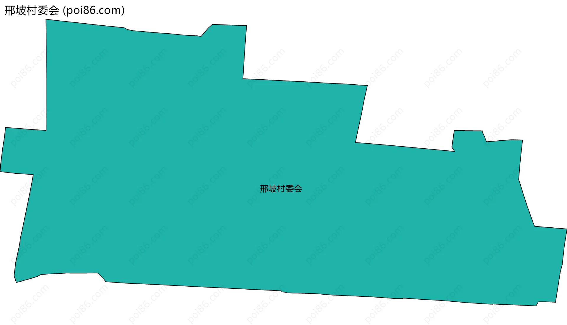 邢坡村委会边界地图