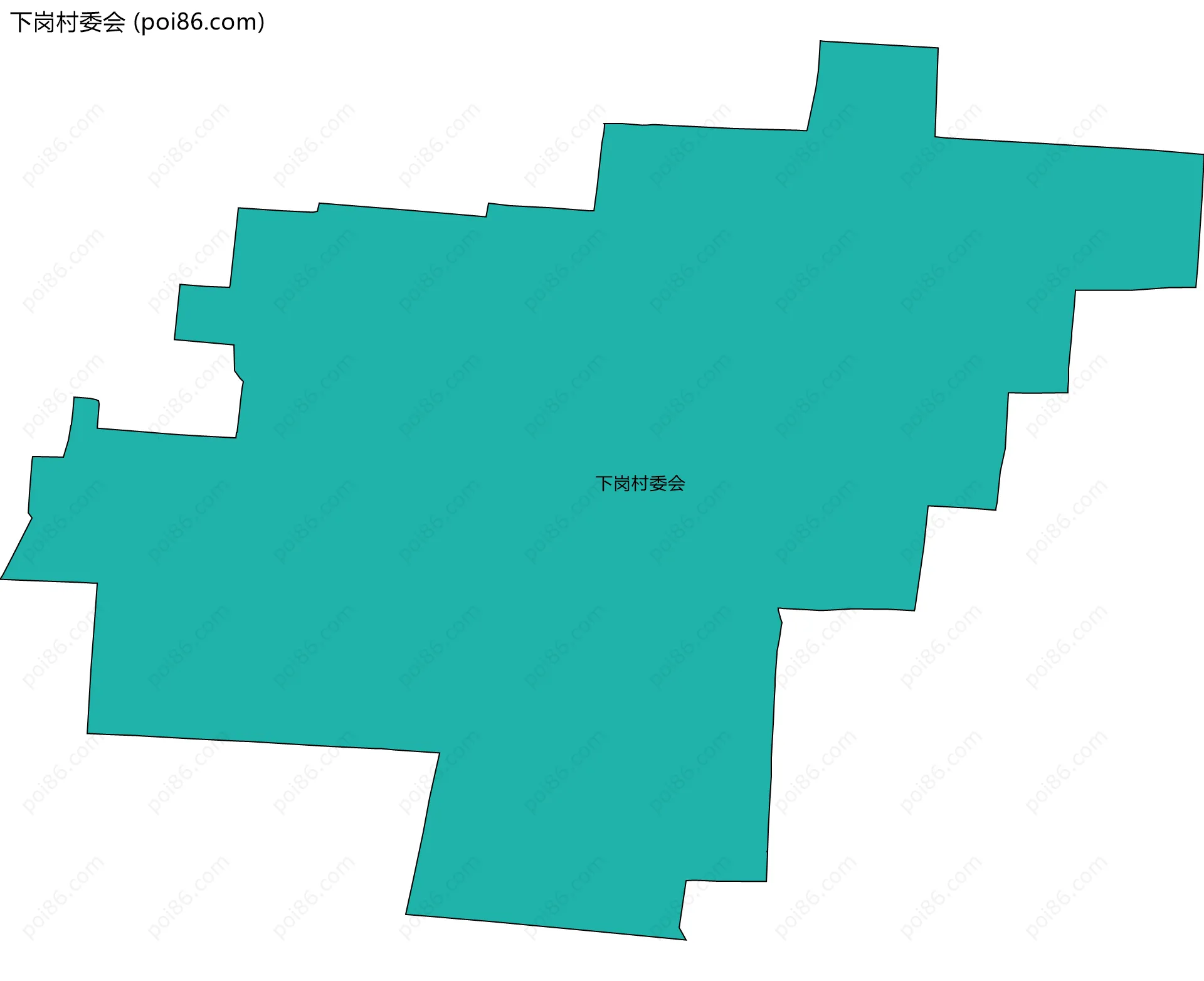 下岗村委会边界地图